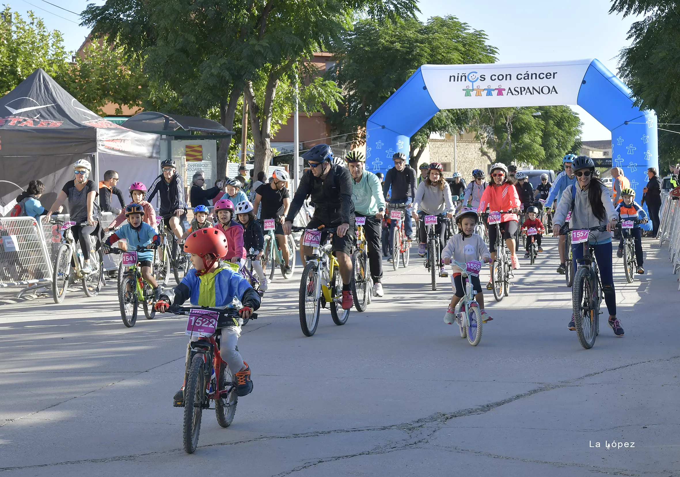 11ª BTT Aspanoa contra el cáncer infantil. Foto La López
