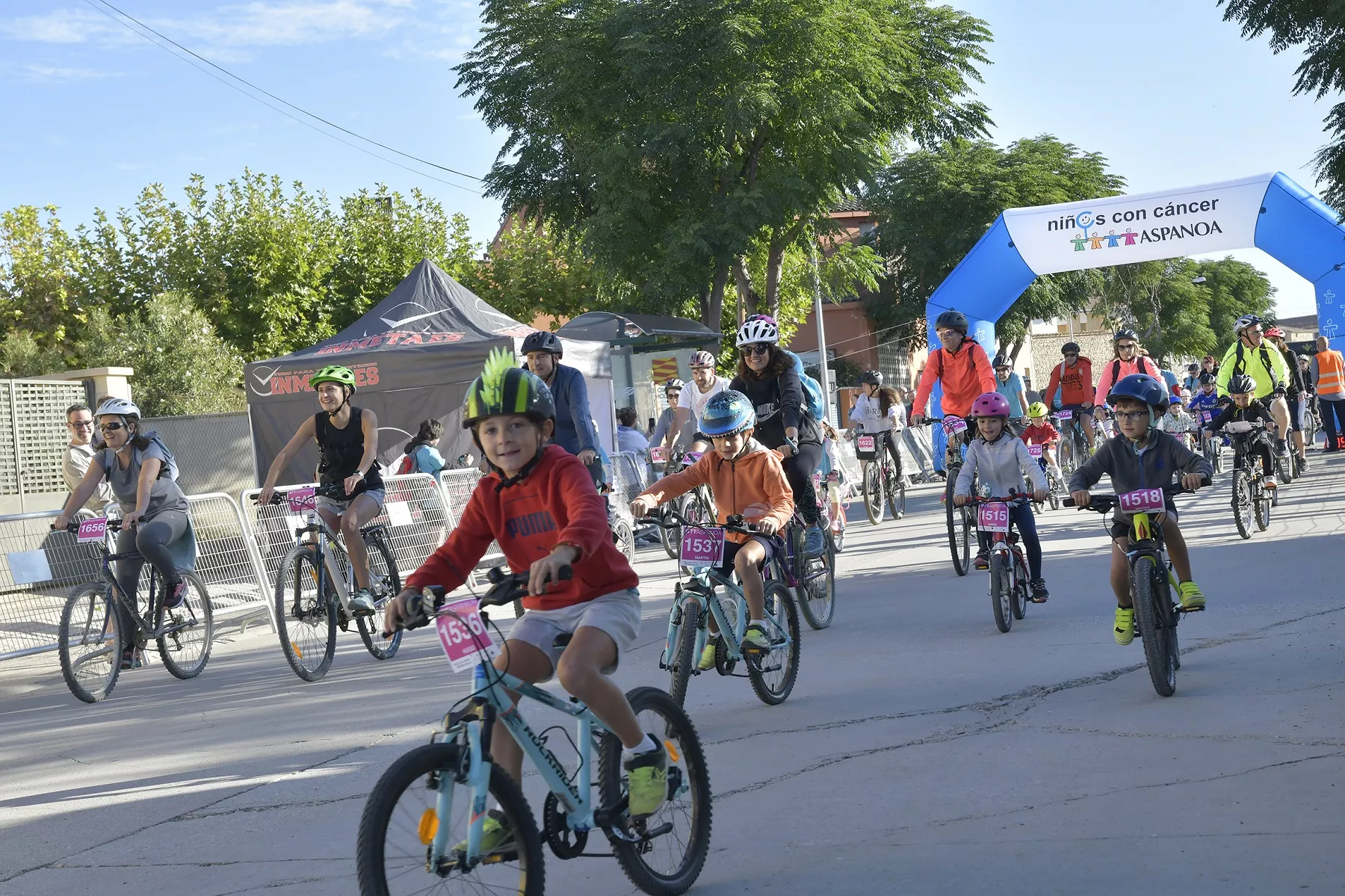 11ª BTT Aspanoa contra el cáncer infantil. Foto La López