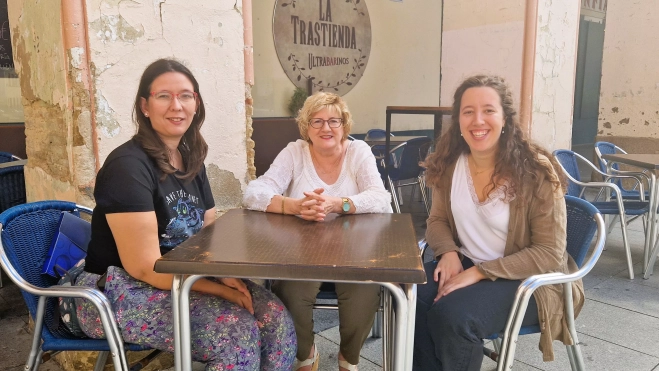 Andrea Puértolas, Peña Hernando y Alicia López. Foto Myriam Martínez