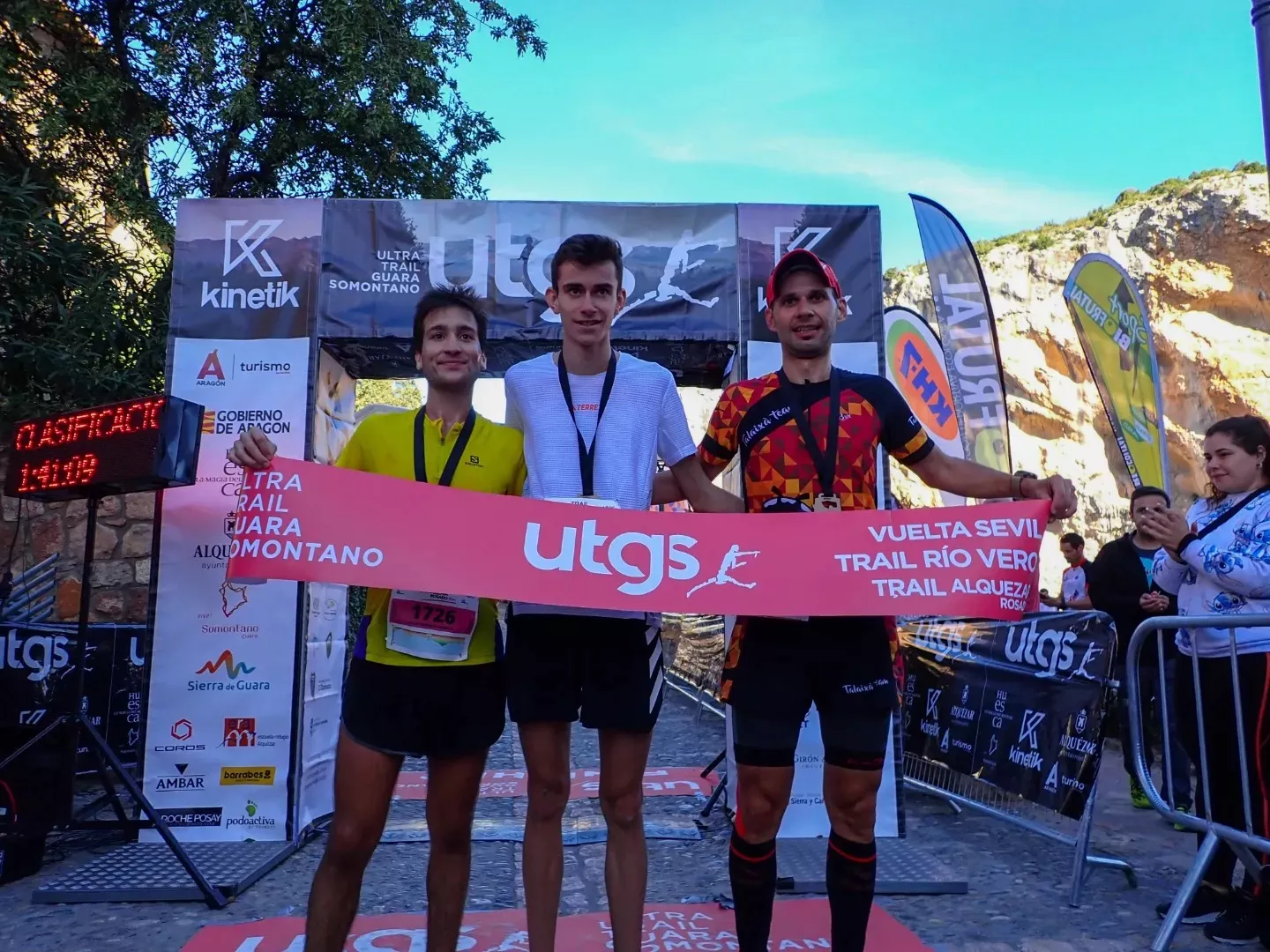 Podio masculino 17K. Foto UTGS