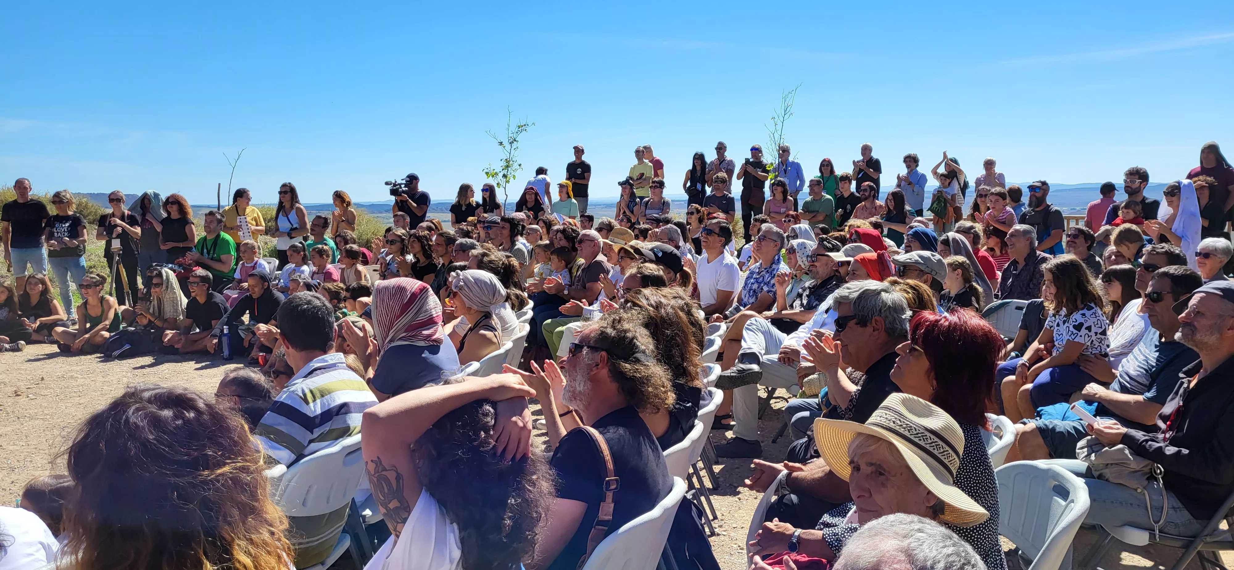 Feria Sin Condiciones celebrada en Bolea. Foto Mercedes Manterola