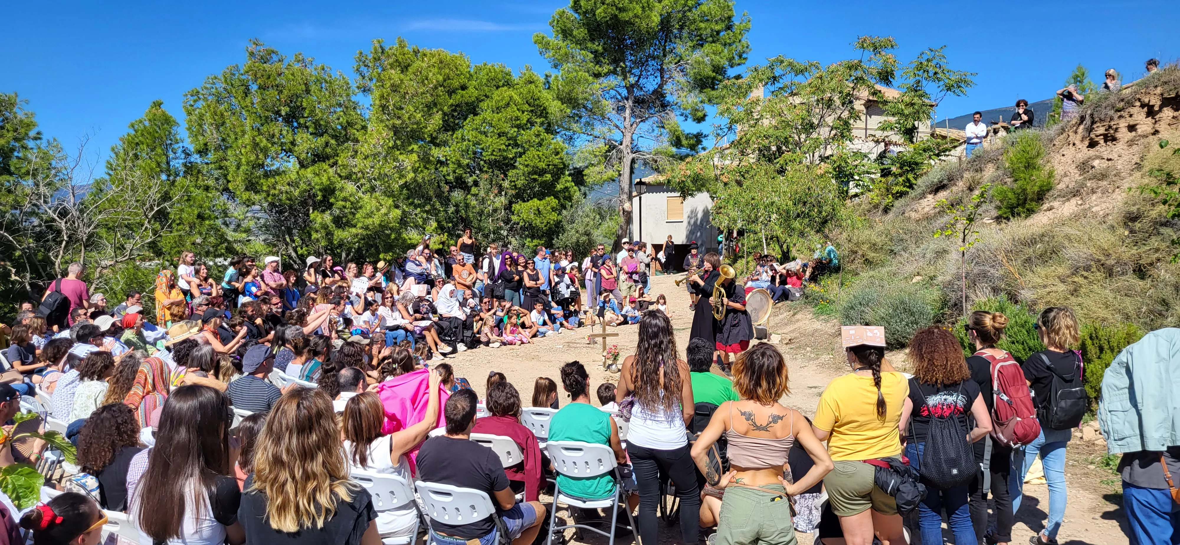 Feria Sin Condiciones celebrada en Bolea. Foto Mercedes Manterola
