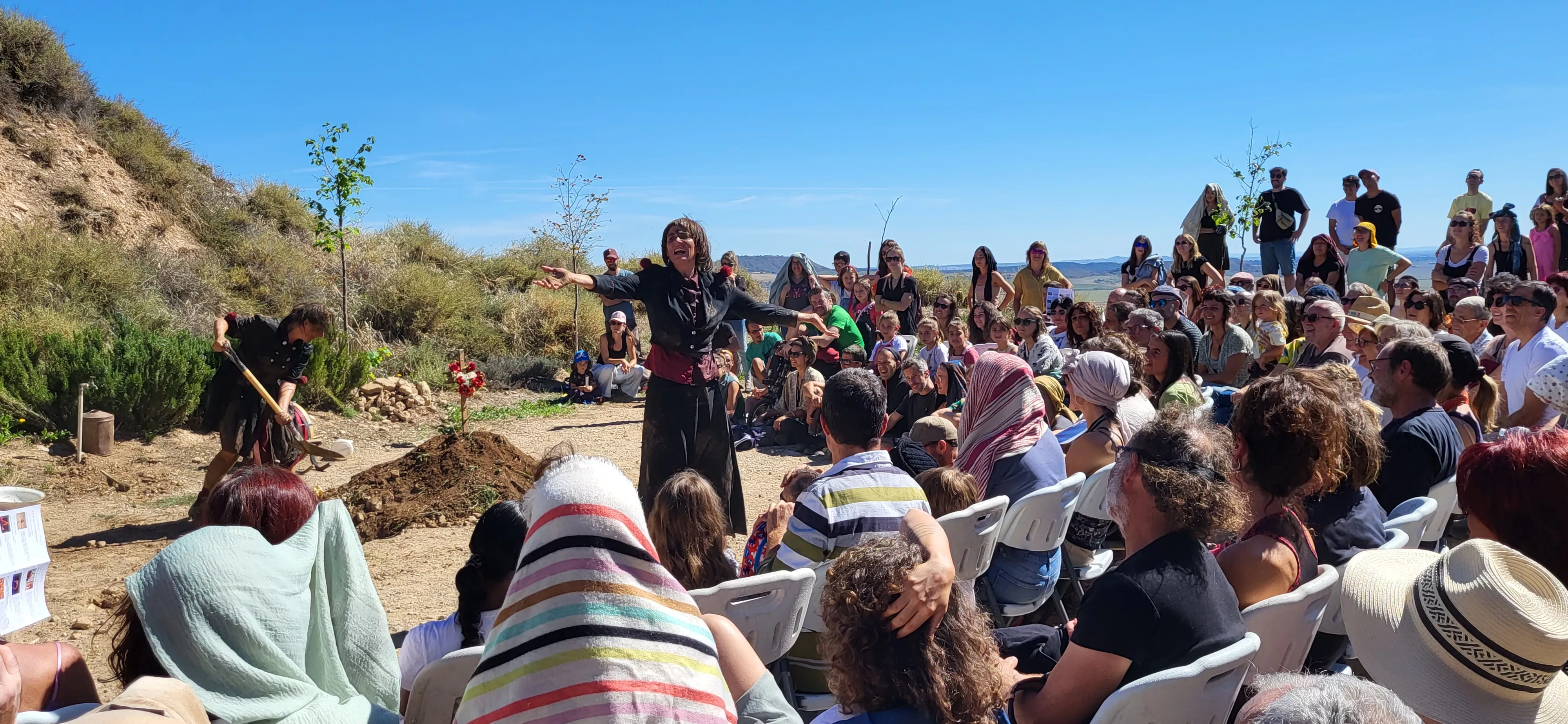 Feria Sin Condiciones celebrada en Bolea. Foto Mercedes Manterola