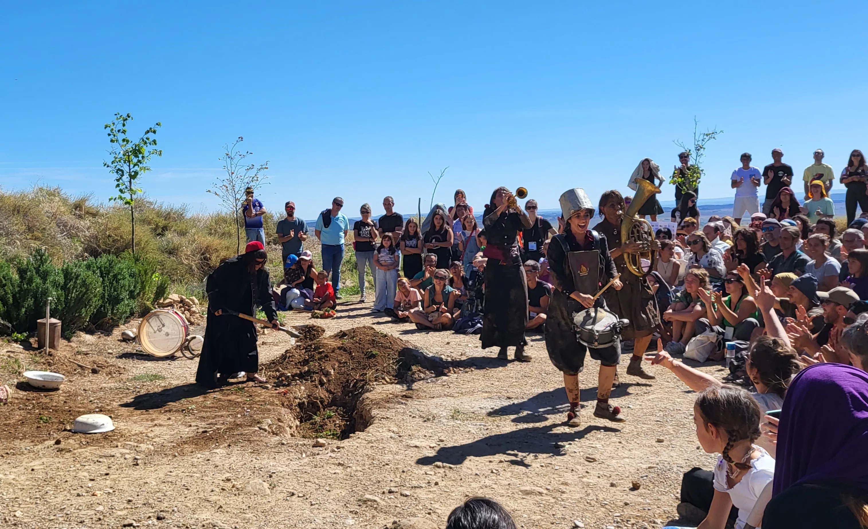 Feria Sin Condiciones celebrada en Bolea. Foto Mercedes Manterola