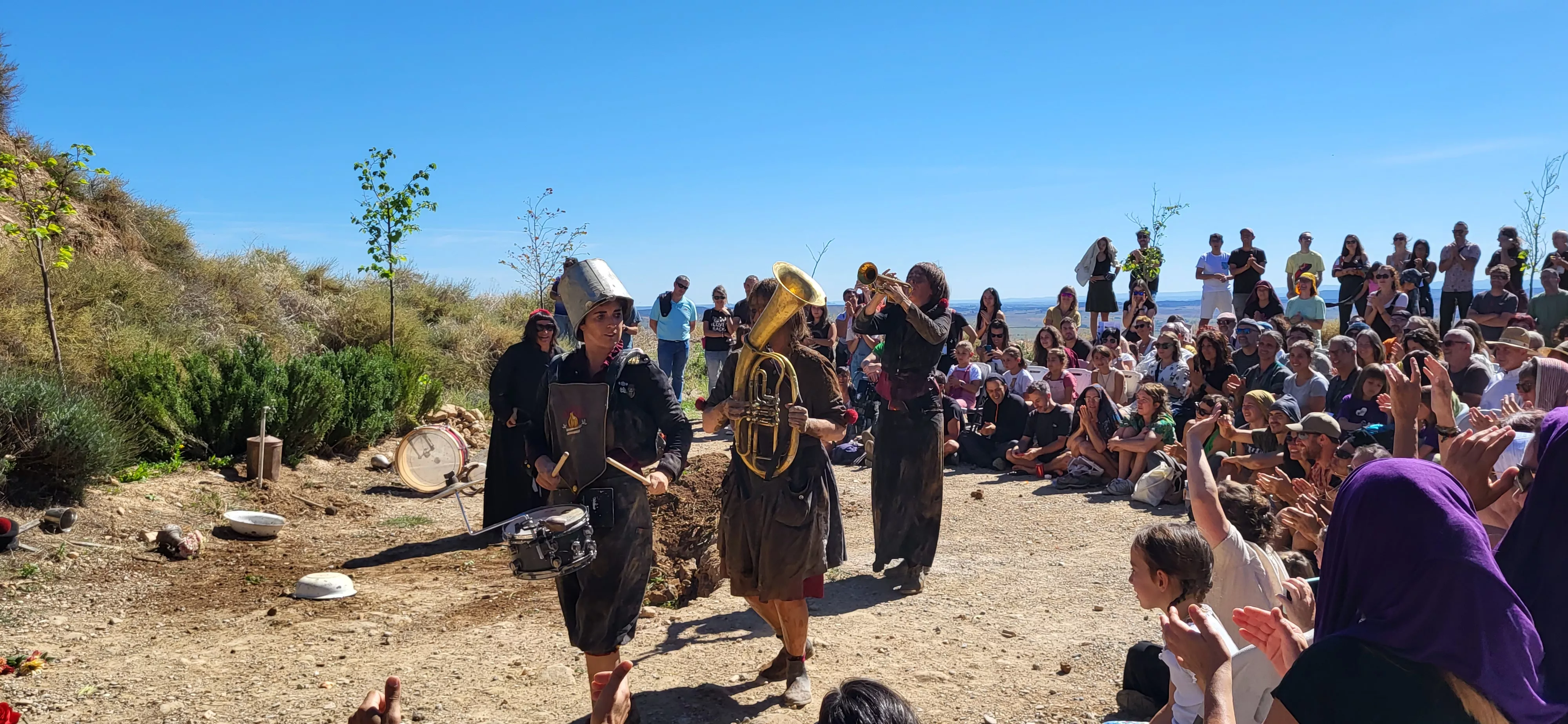 Feria Sin Condiciones celebrada en Bolea. Foto Mercedes Manterola