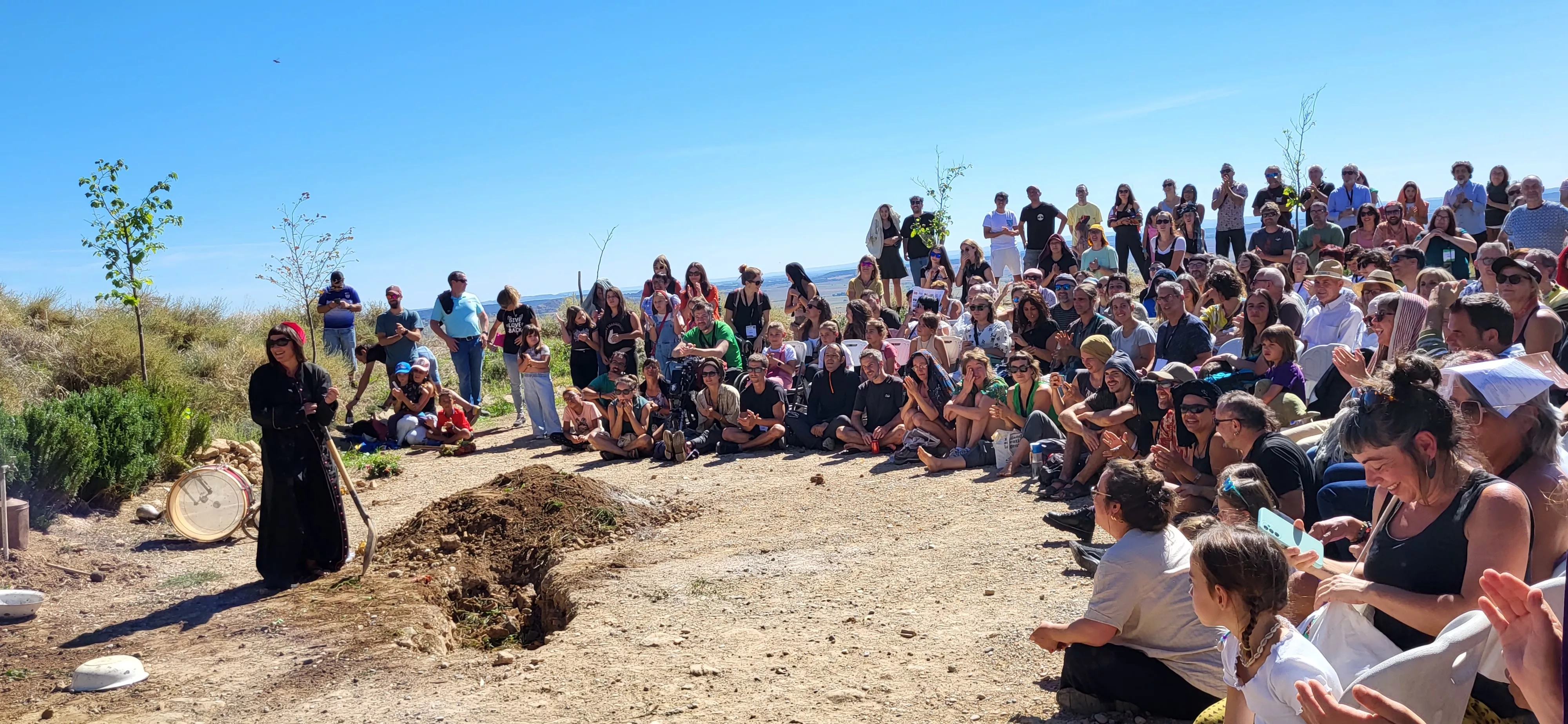 Feria Sin Condiciones celebrada en Bolea. Foto Mercedes Manterola