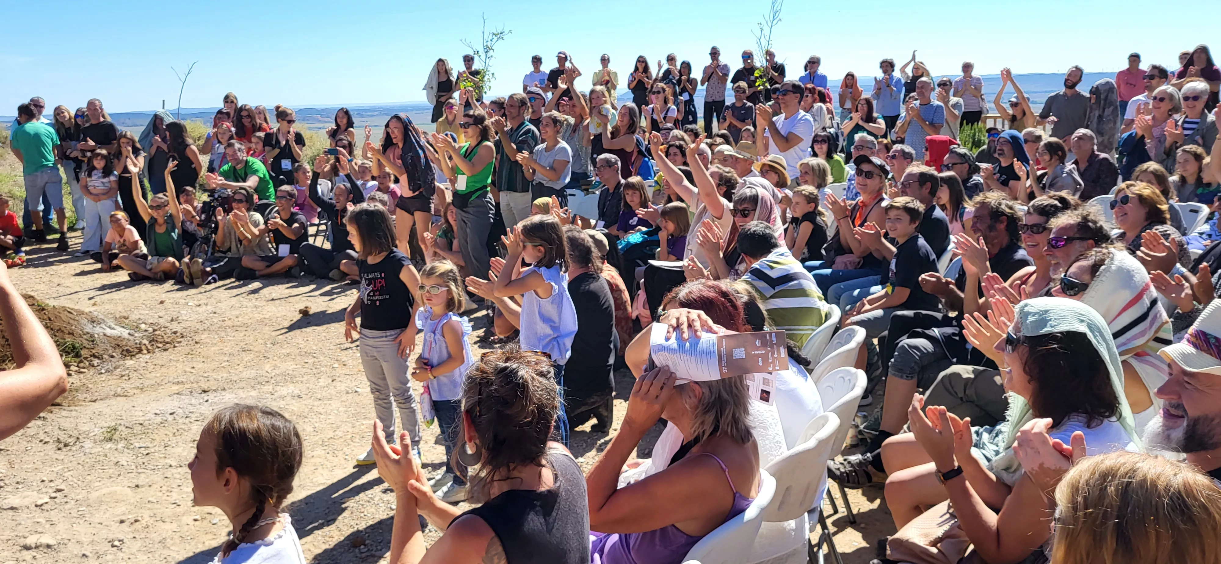 Feria Sin Condiciones celebrada en Bolea. Foto Mercedes Manterola