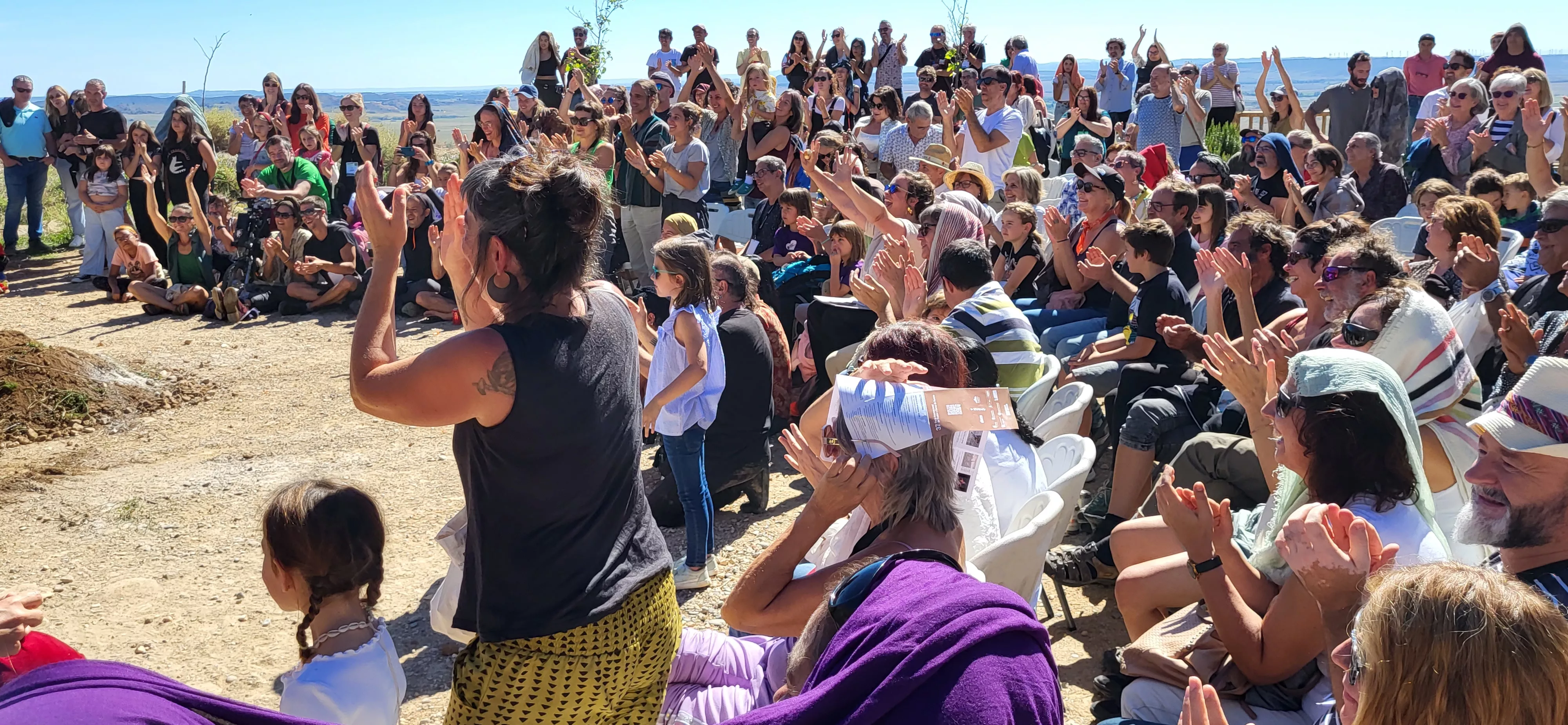 Feria Sin Condiciones celebrada en Bolea. Foto Mercedes Manterola