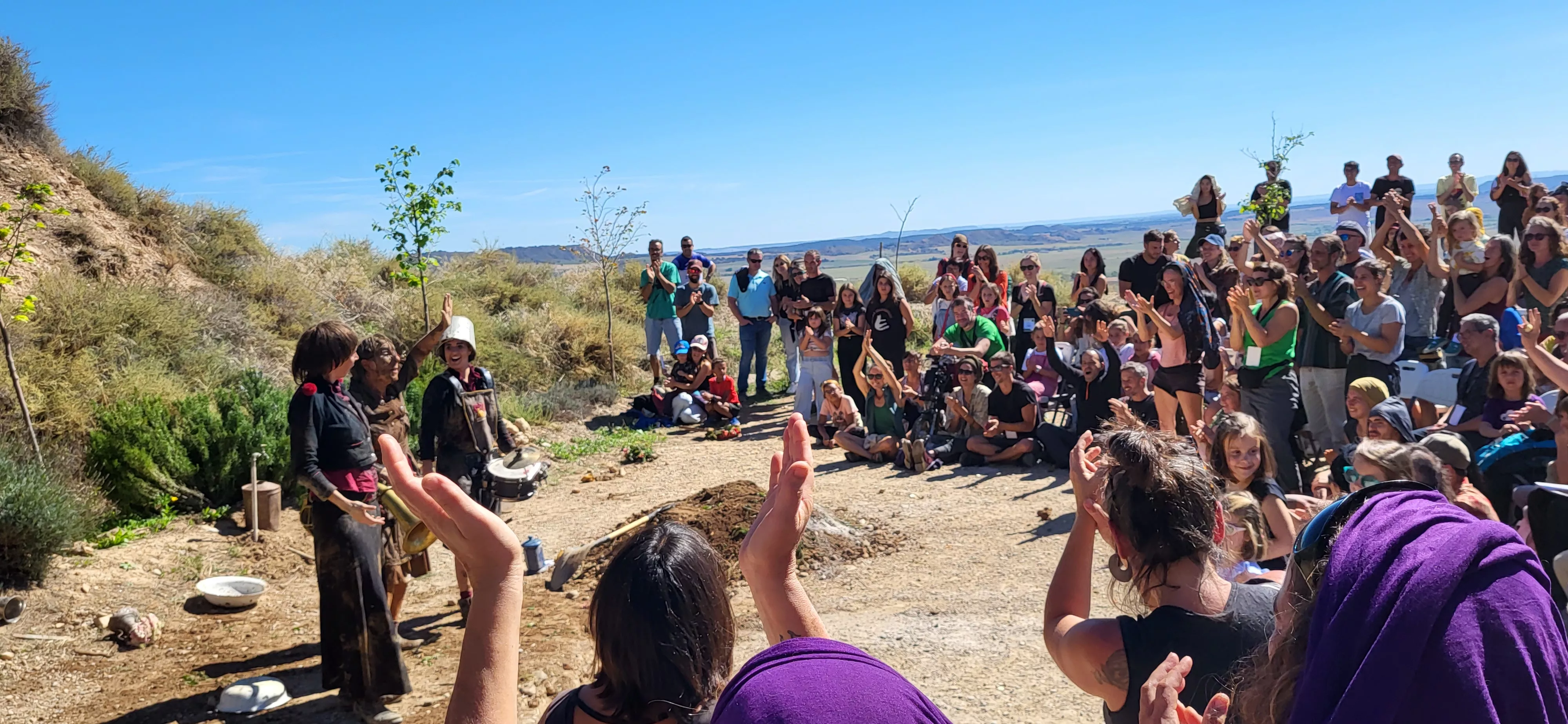 Feria Sin Condiciones celebrada en Bolea. Foto Mercedes Manterola