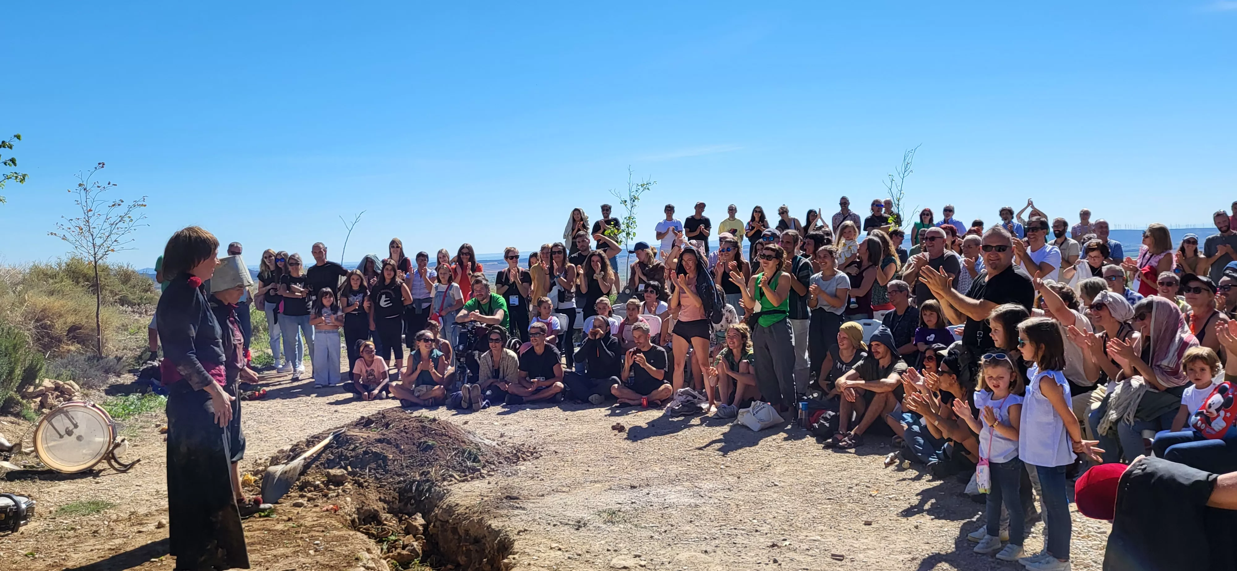Feria Sin Condiciones celebrada en Bolea. Foto Mercedes Manterola