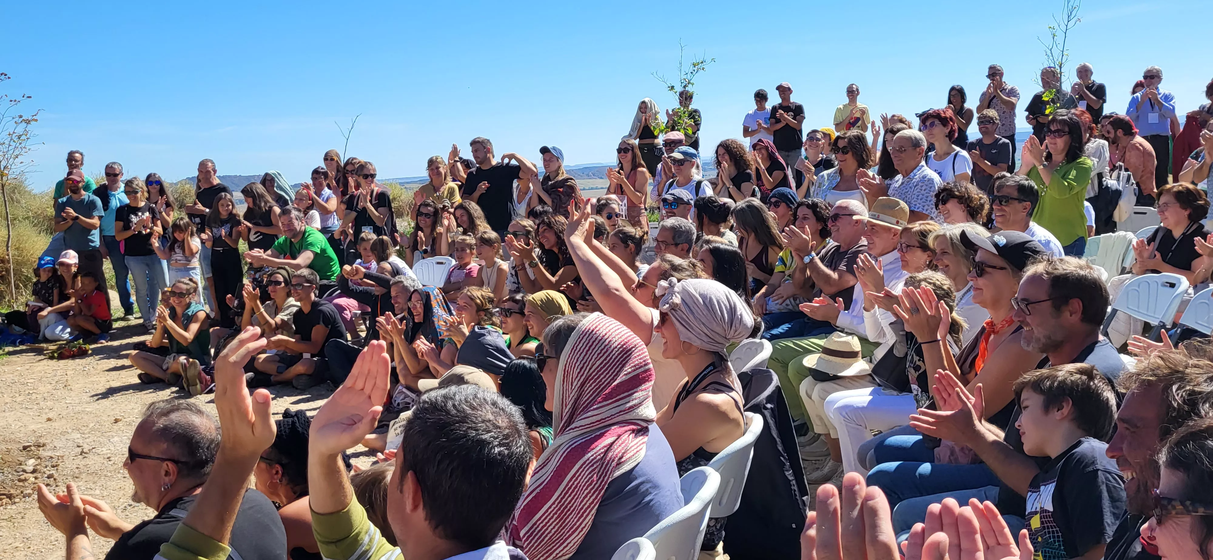 Feria Sin Condiciones celebrada en Bolea. Foto Mercedes Manterola