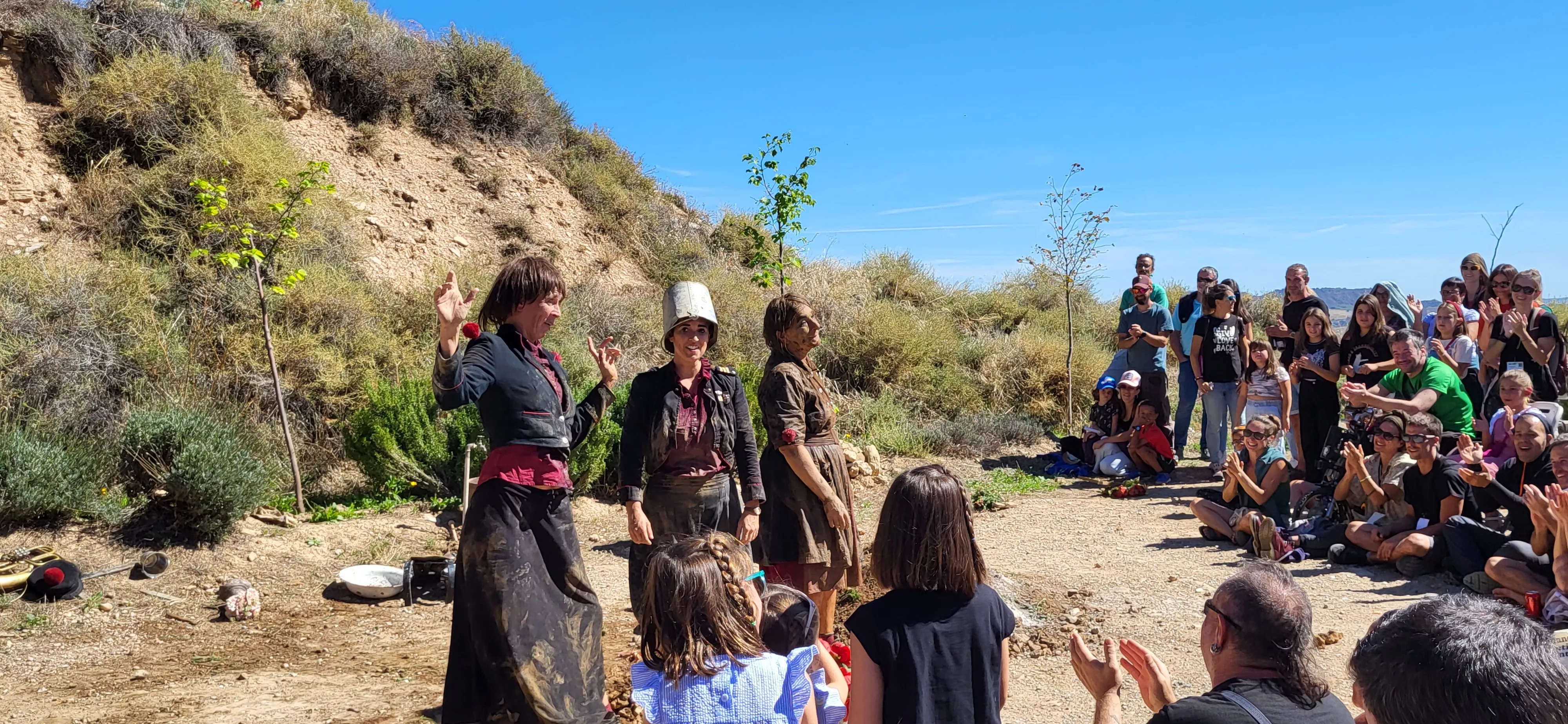 Feria Sin Condiciones celebrada en Bolea. Foto Mercedes Manterola