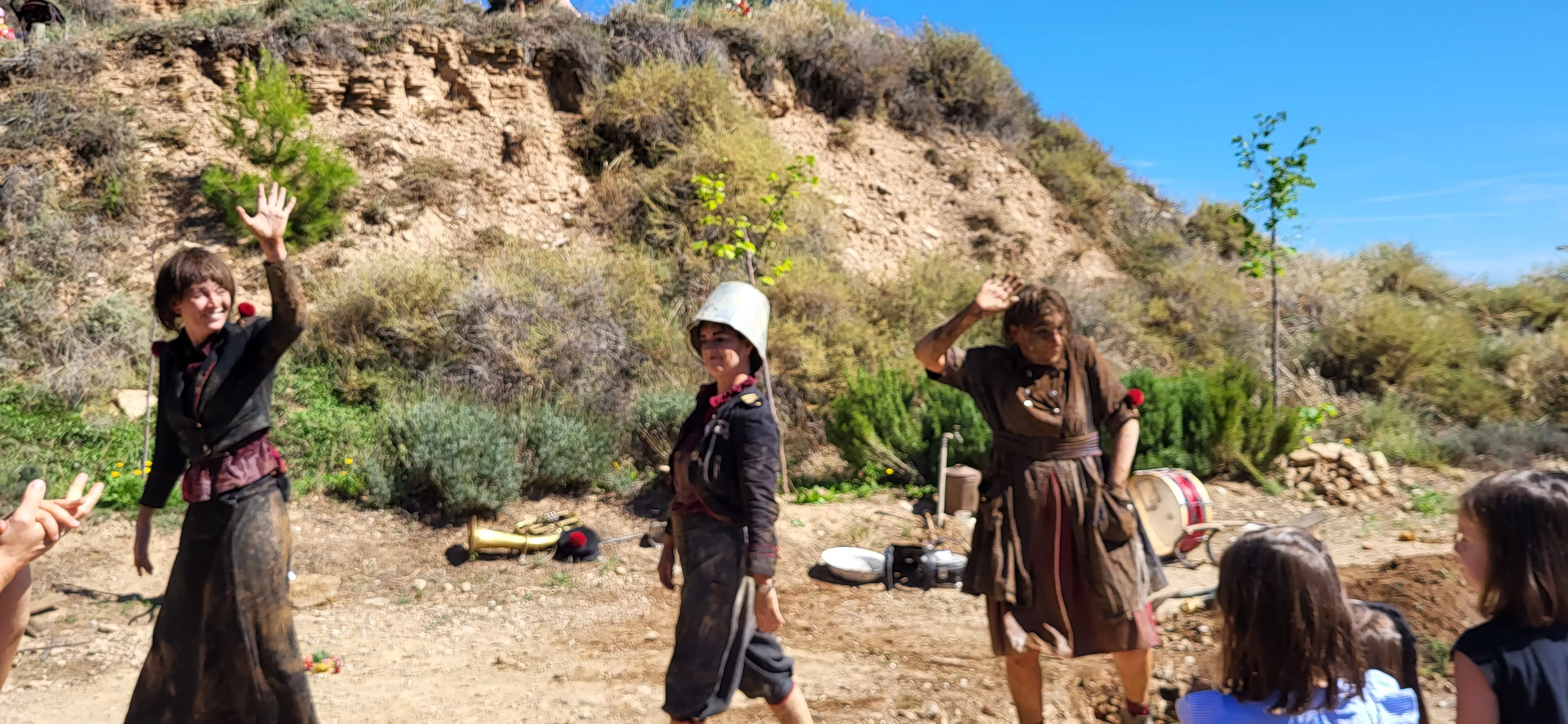 Feria Sin Condiciones celebrada en Bolea. Foto Mercedes Manterola