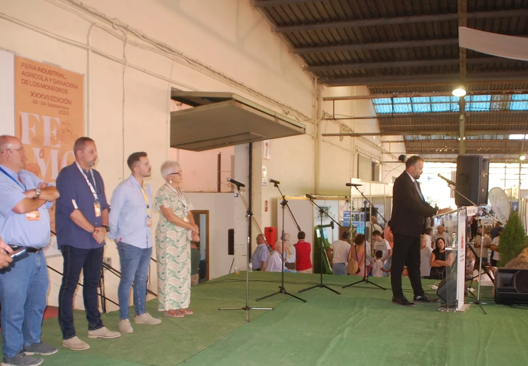 Clausura de la Feria Industrial, Agrícola y Ganadera de Los Monegros´.