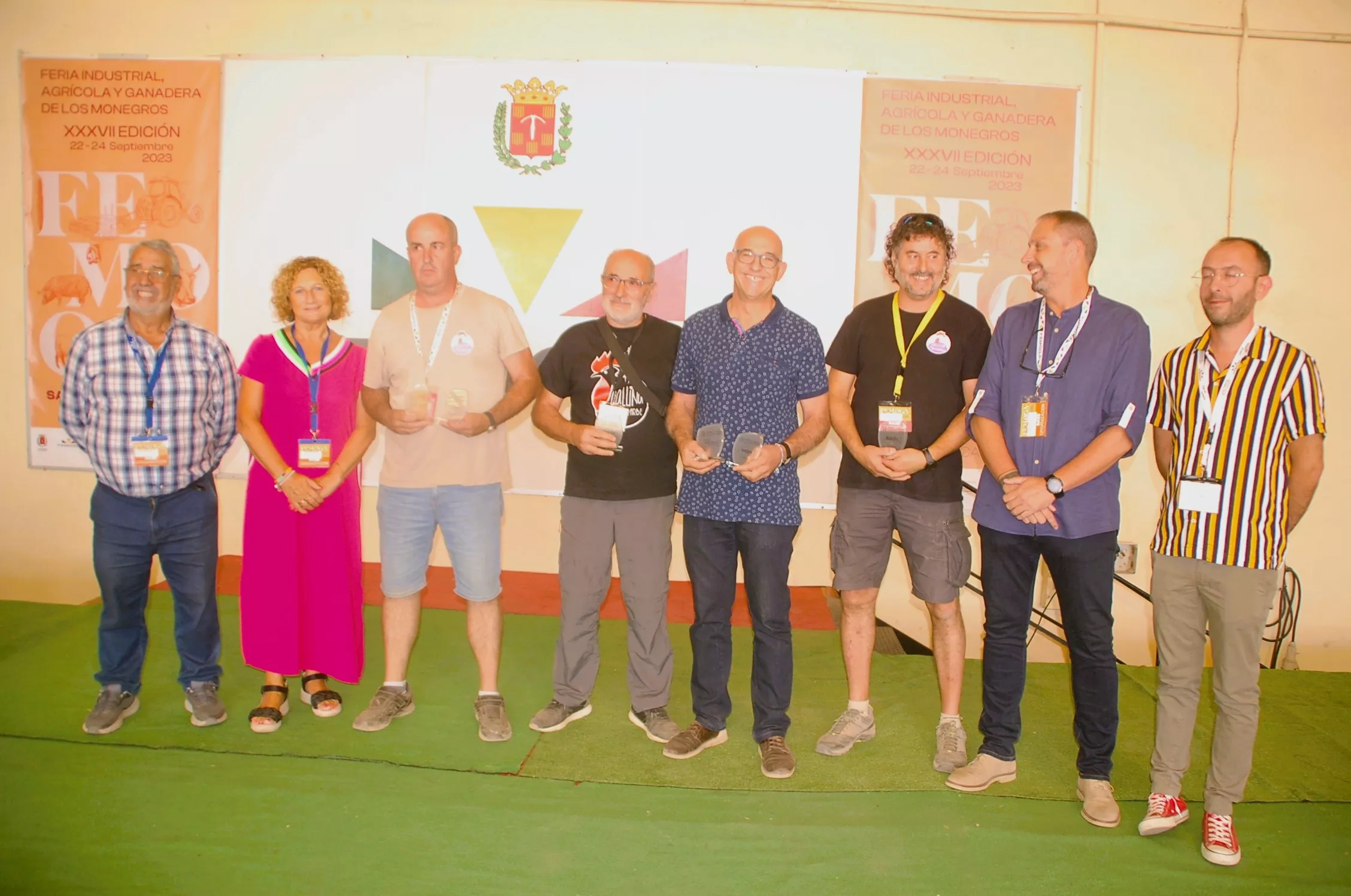 Premios Gallina de Sobrarbe en la feria de los Monegros.