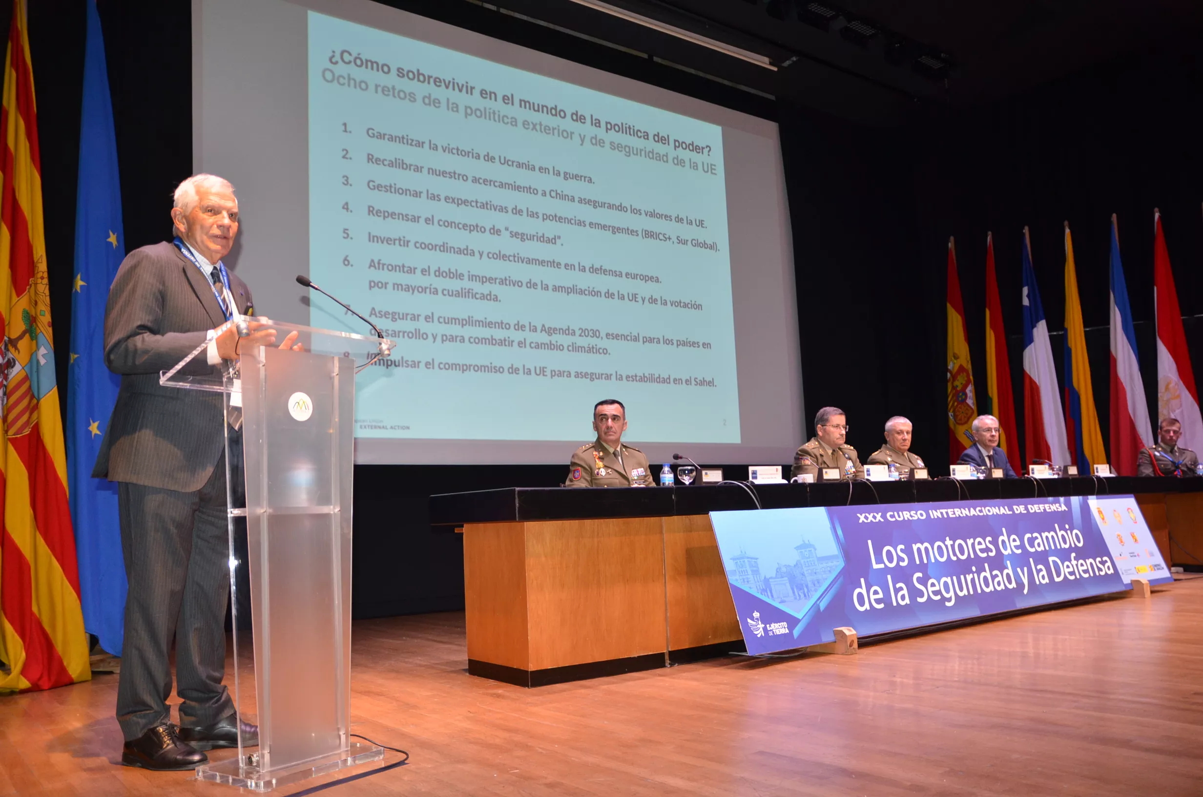 Josep Borrell ha inaugurado el Curso Internacional de Defensa de Jaca.