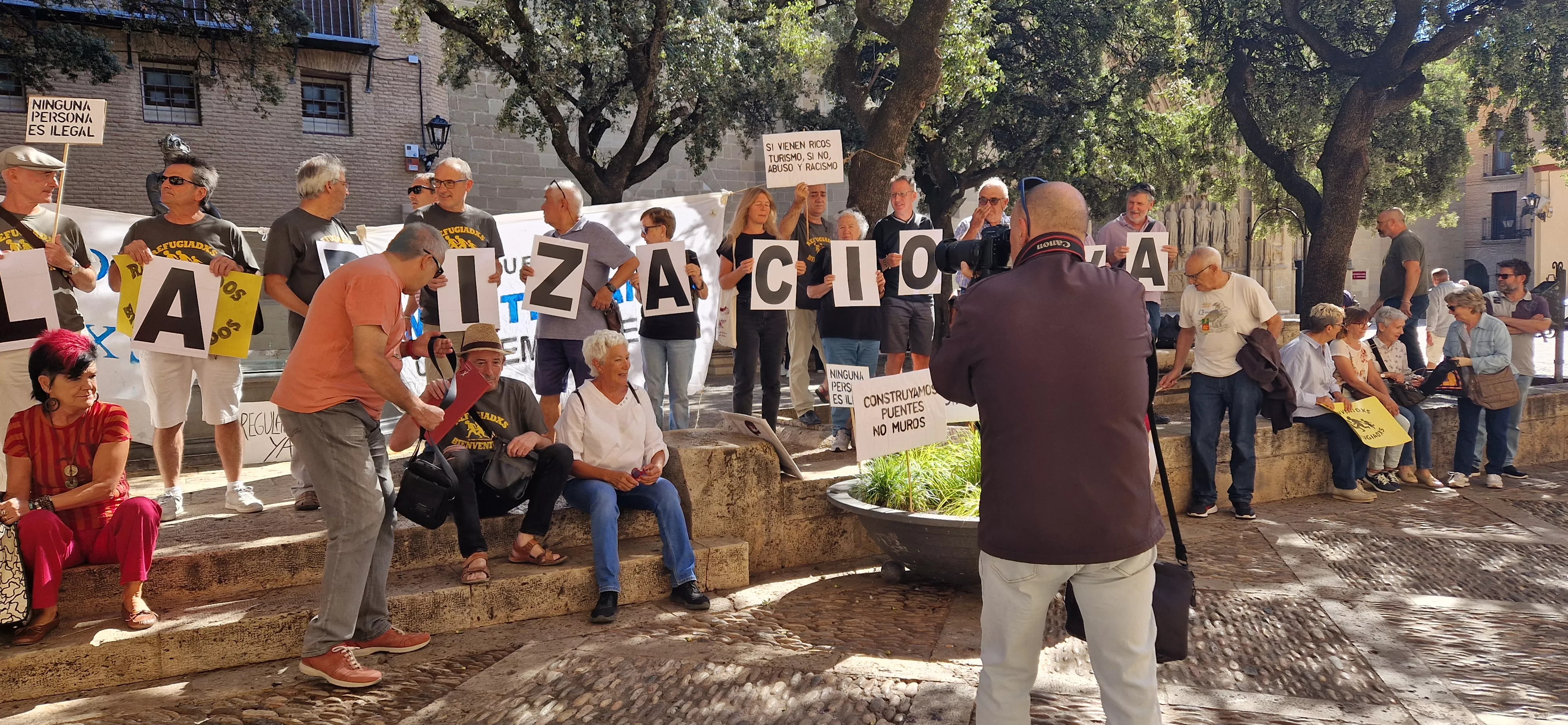 Concentración contra la moción de VOX. Foto Myriam Martínez