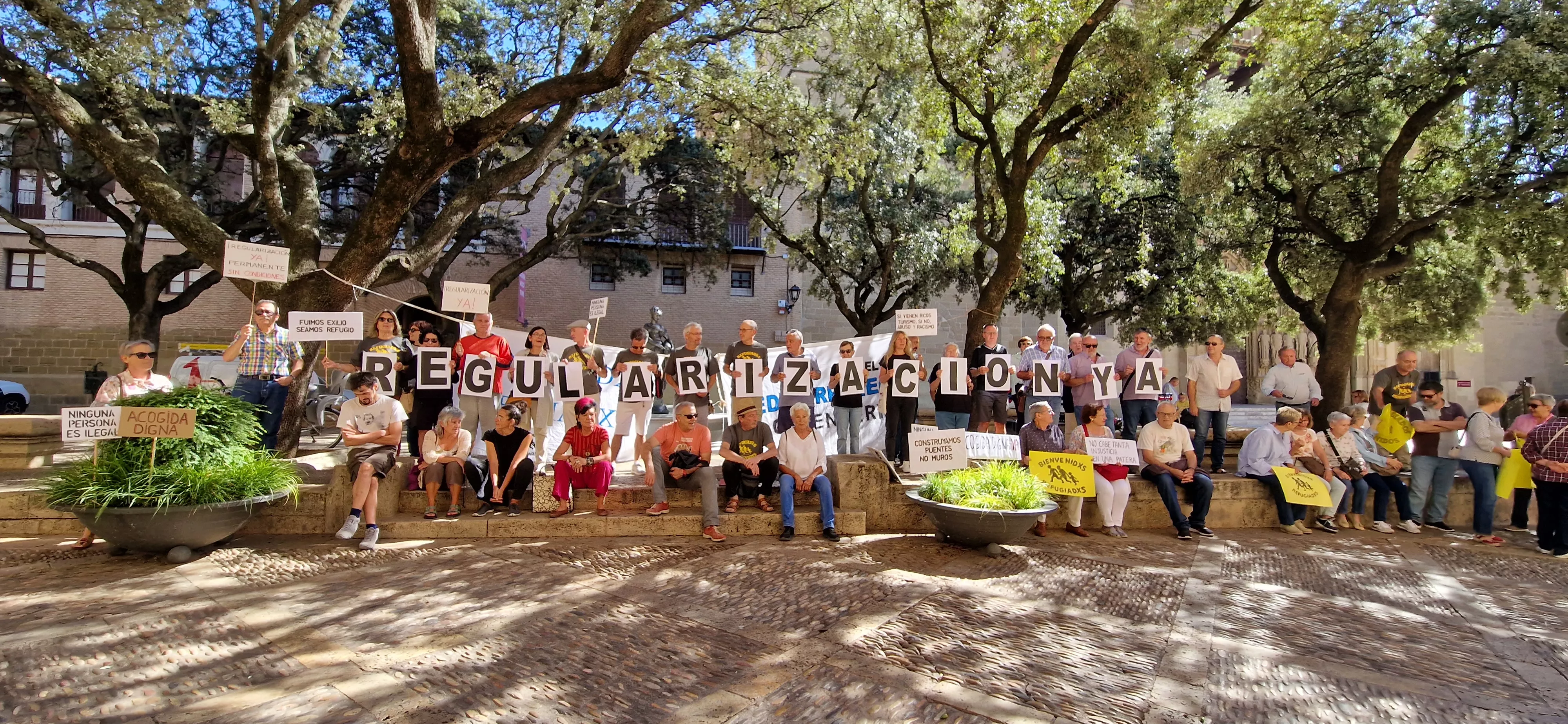 Concentración contra la moción de VOX. Foto Myriam Martínez