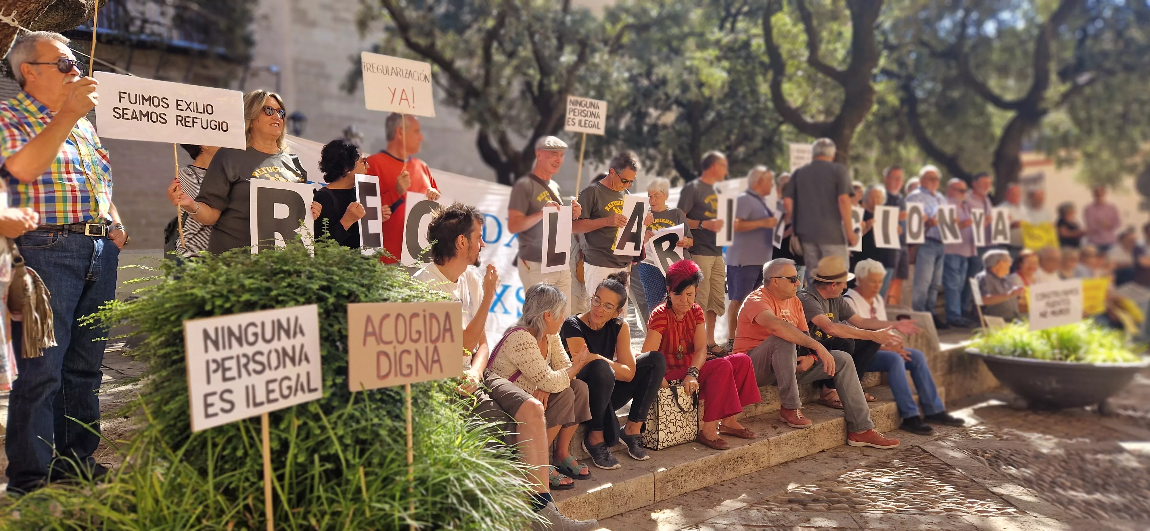 Concentración contra la moción de VOX. Foto Myriam Martínez