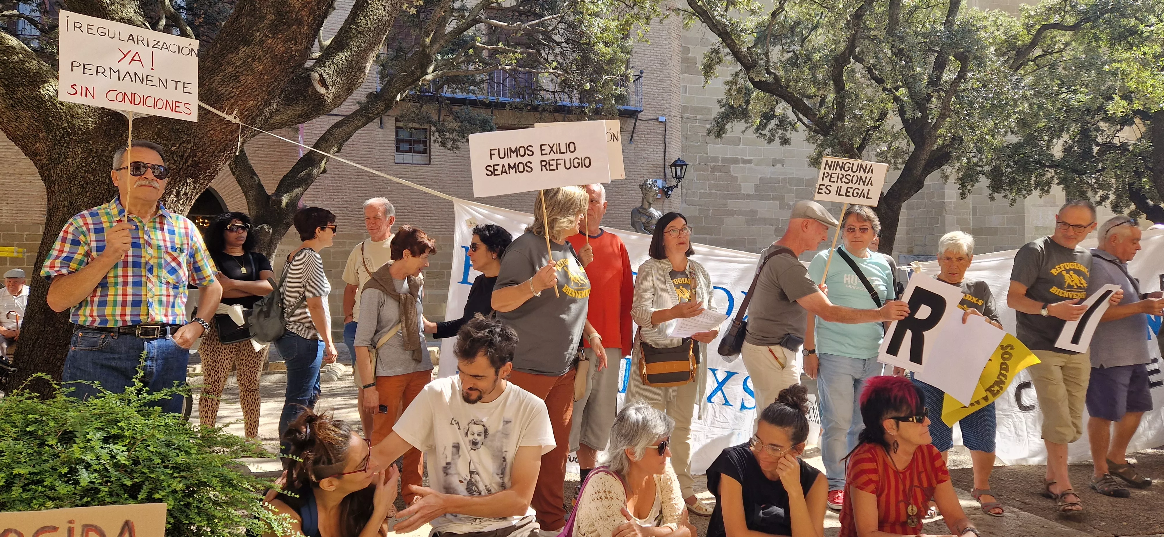 Concentración contra la moción de VOX. Foto Myriam Martínez