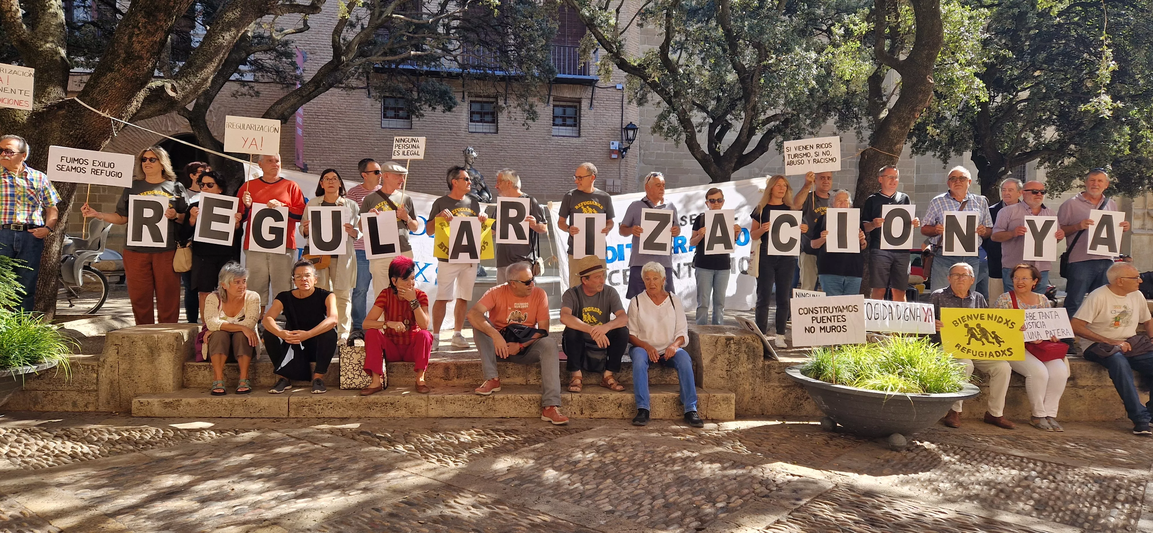 Concentración contra la moción de VOX. Foto Myriam Martínez