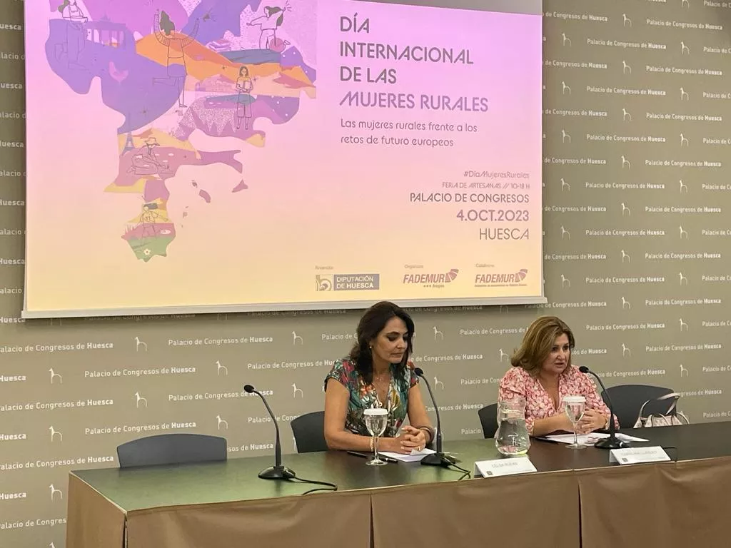 Celsa Rufas y Carolina Llaquet han presentado la actividad que reunirá a setecientas mujeres rurales.