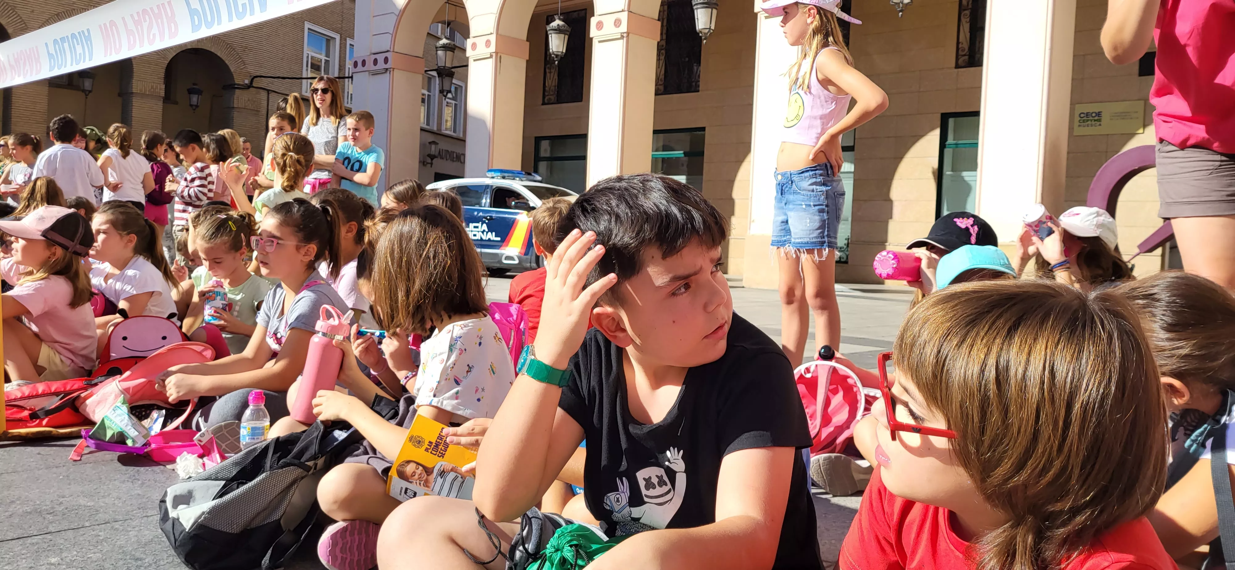 Exhibición de medio y especialidades policiales en Huesca. Foto Mercedes Manterola