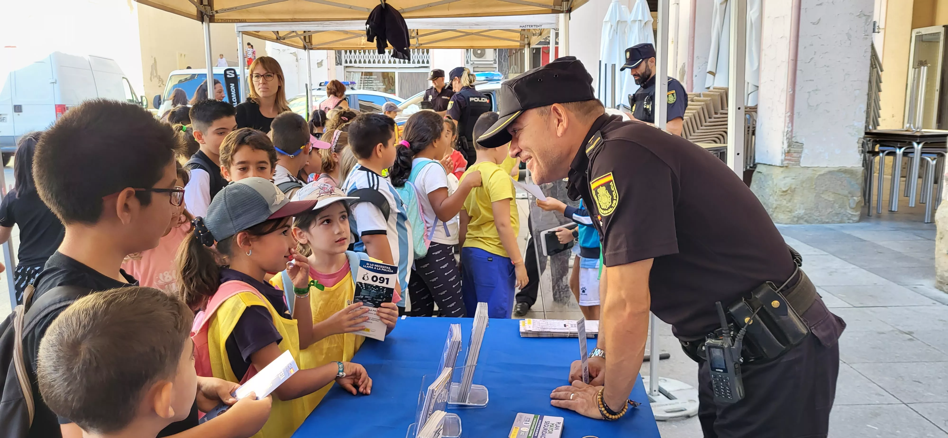 Exhibición de medio y especialidades policiales en Huesca. Foto Mercedes Manterola
