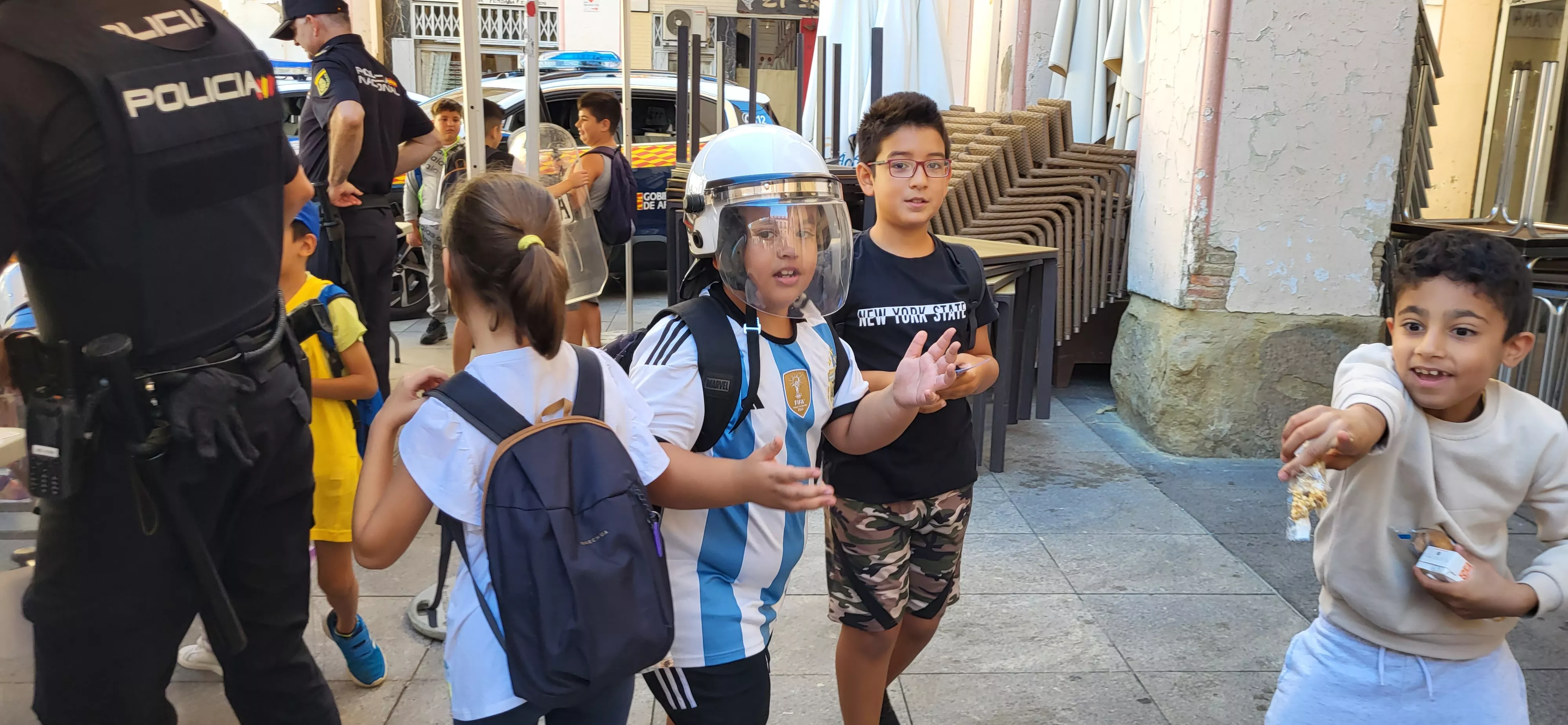 Exhibición de medio y especialidades policiales en Huesca. Foto Mercedes Manterola