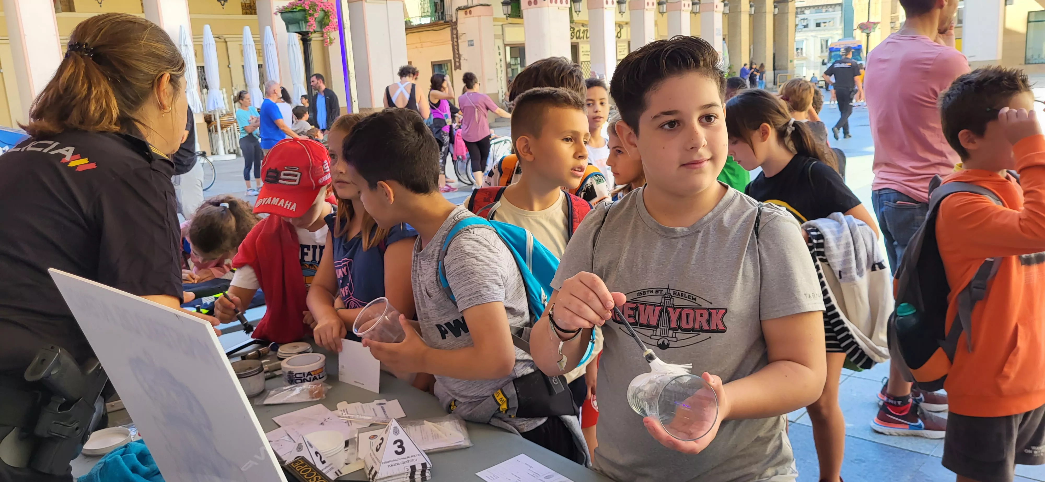 Exhibición de medio y especialidades policiales en Huesca. Foto Mercedes Manterola