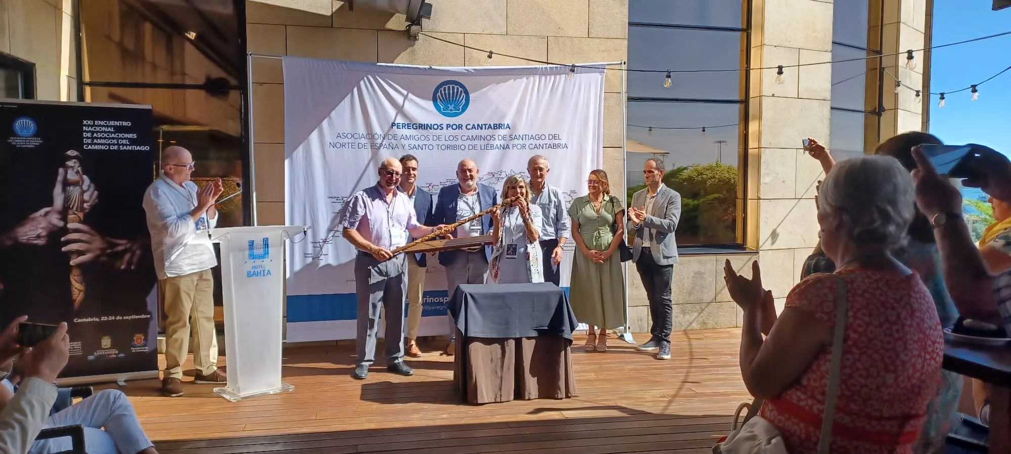 Intervención de Conchita Puyalto, presidenta del Camino de Santiago en Huesca.