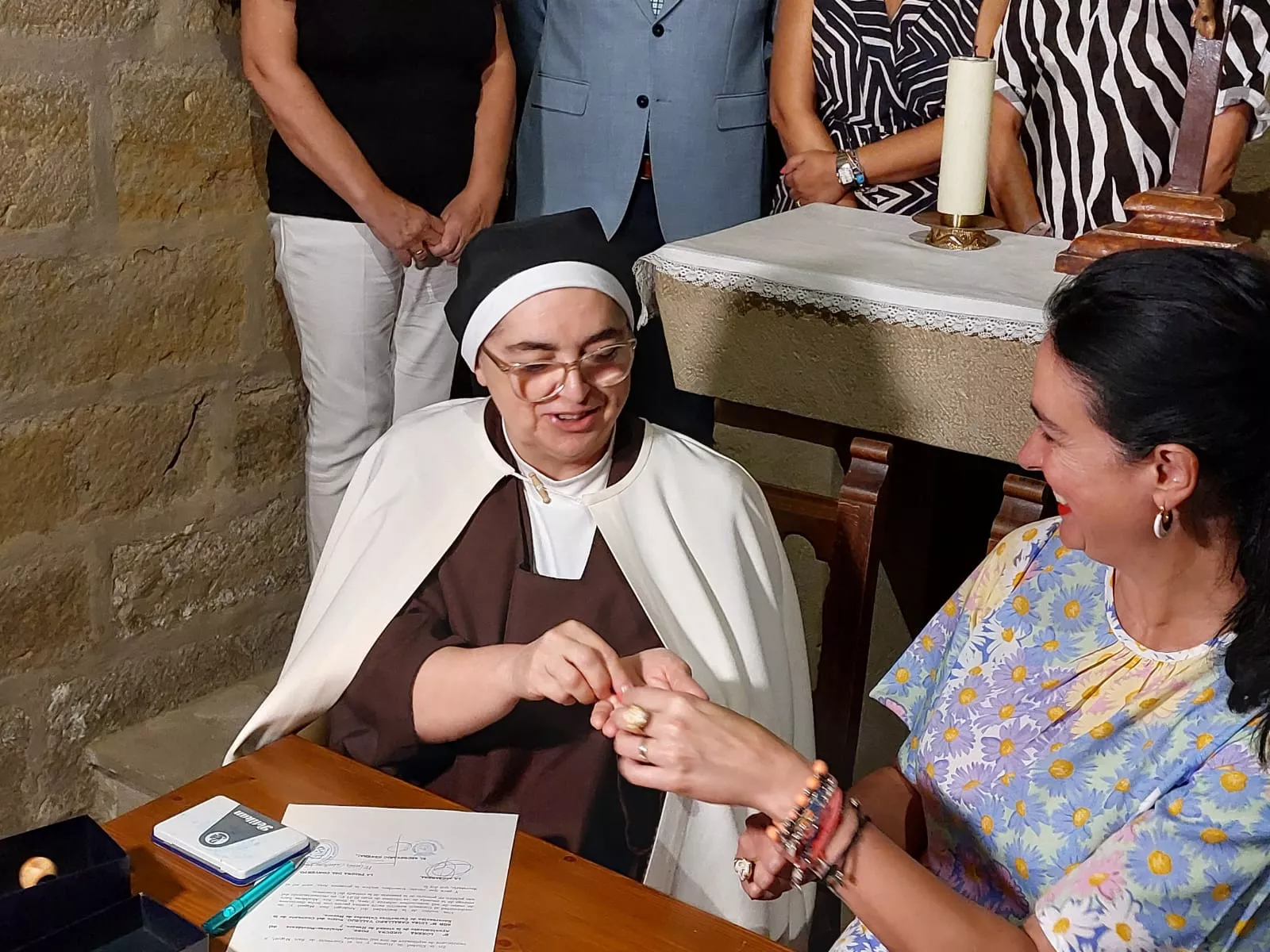 Entrega del céntimo del Ayuntamiento a las Carmelitas Calzadas.