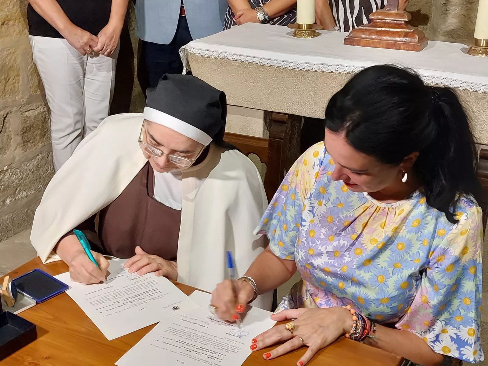 Entrega del céntimo del Ayuntamiento a las Carmelitas Calzadas.