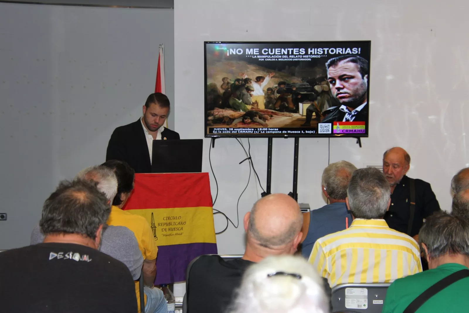 Carlos A. Migliaccio en el CRMAHU. Foto Carlos Neofato