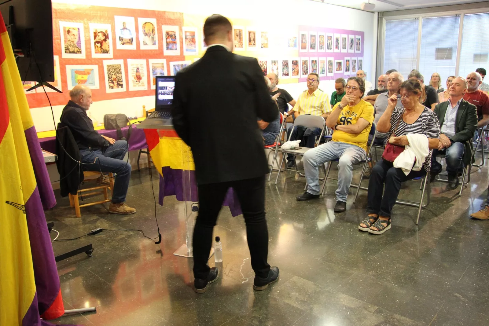 Carlos A. Migliaccio en el CRMAHU. Foto Carlos Neofato