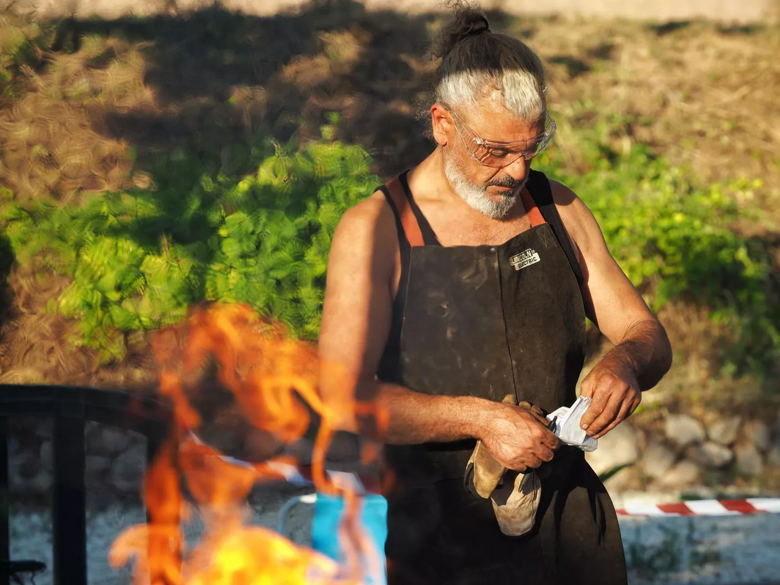 Encuentro de Forjadores que se celebra en Estada. Foto Vicky López