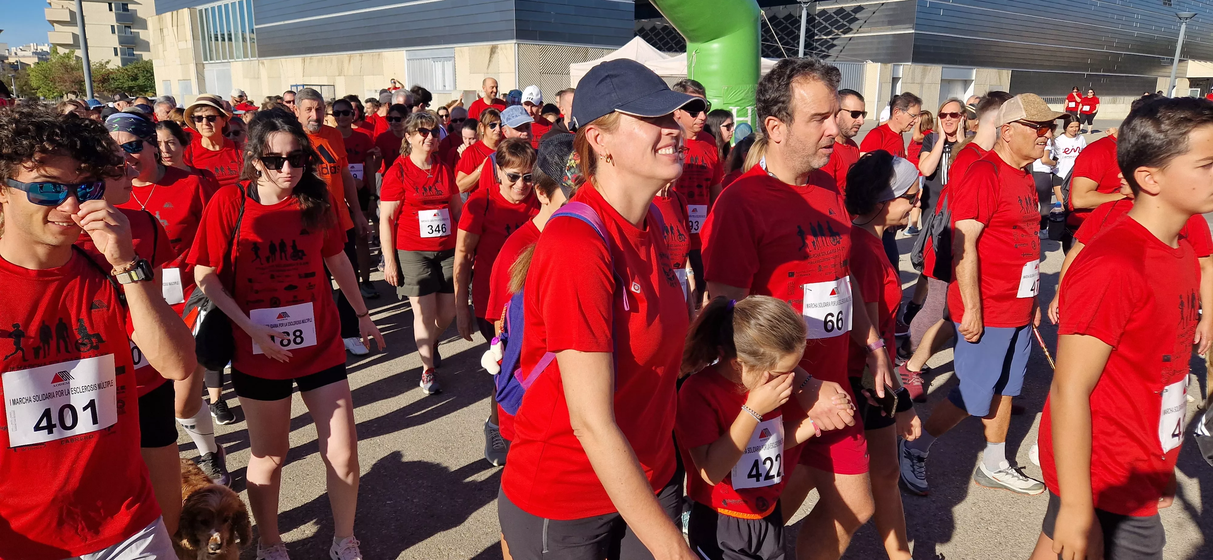 I Marcha por la Esclerosis Múltiple en Huesca. Foto Myriam Martínez 