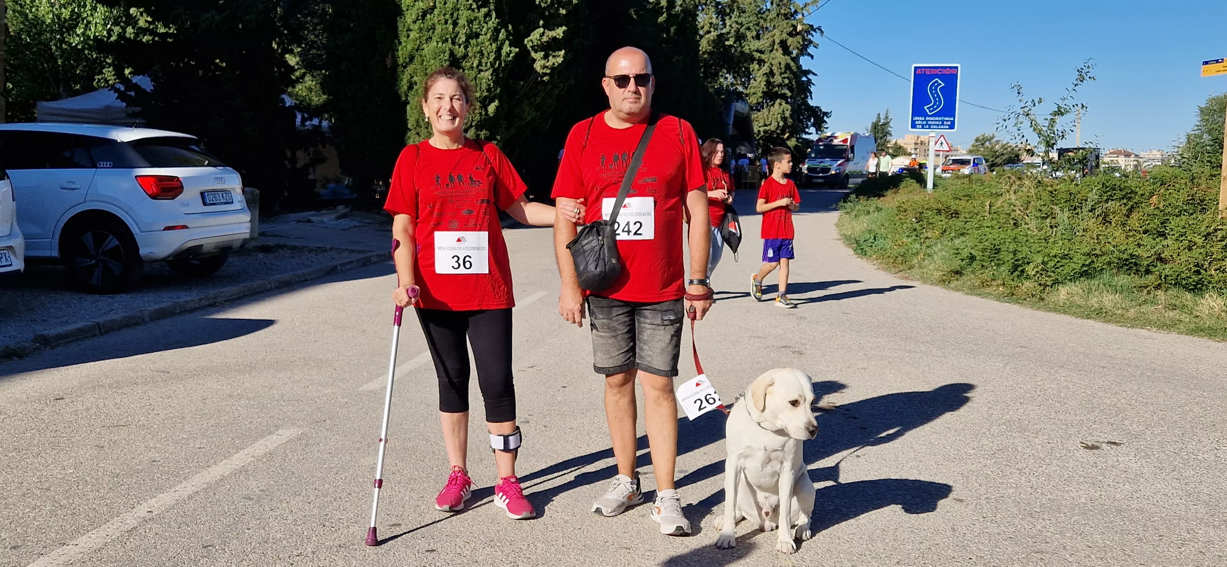 I Marcha por la Esclerosis Múltiple en Huesca. Foto Myriam Martínez 