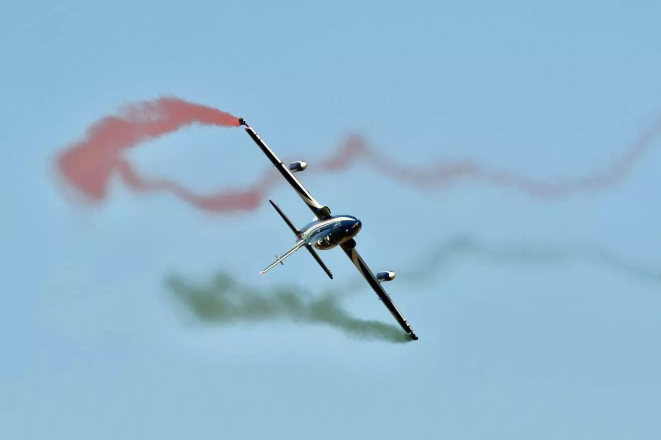 Exhibición de aeromodelismo en Igriés. Foto Club Aeromodelismo Osca