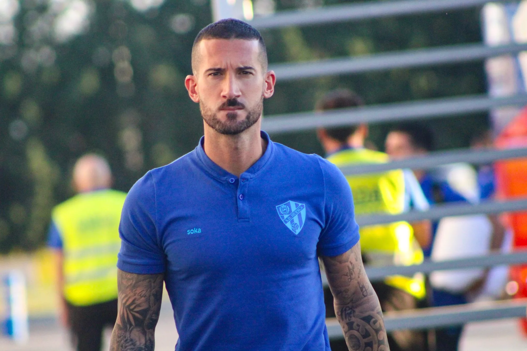 Óscar Sielva, jugador del Huesca: "Ha sido un batacazo".