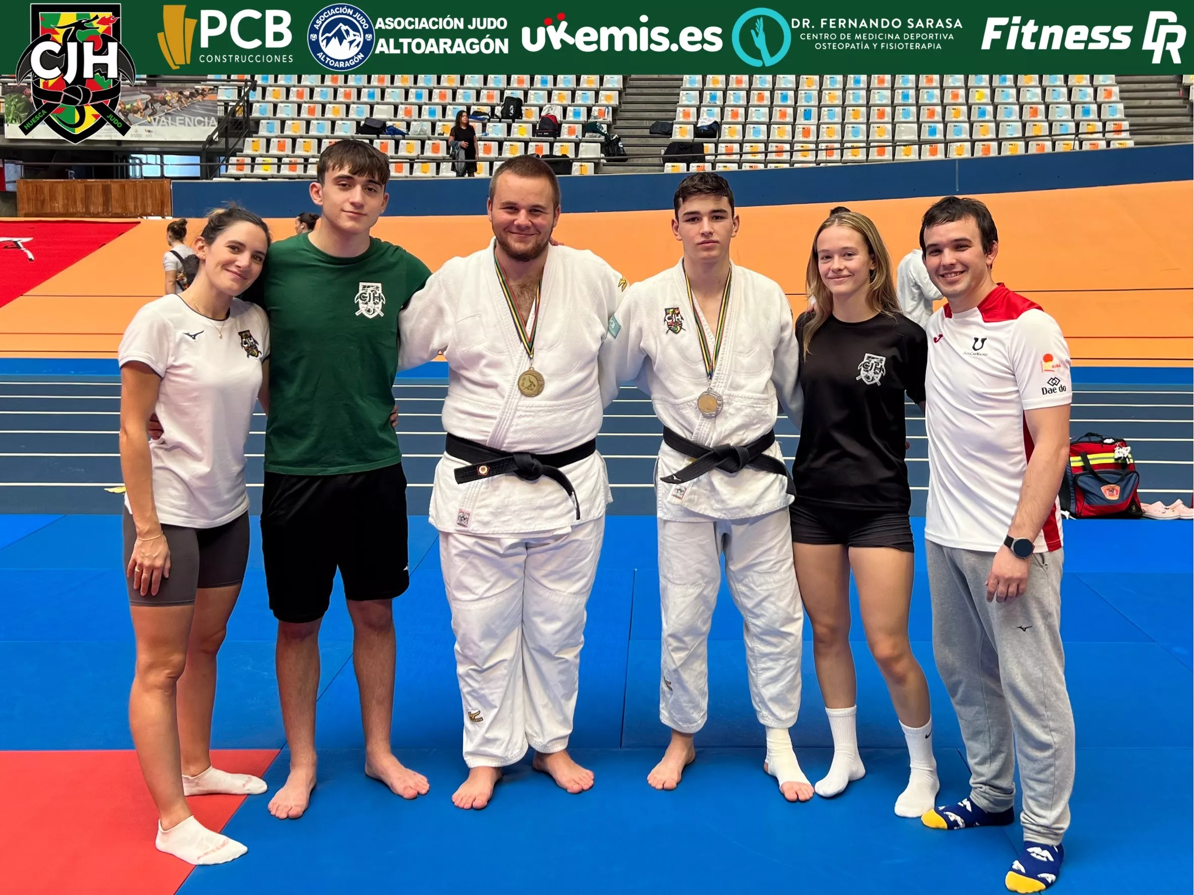 Club Judo Huesca en la Copa de España junior de Valencia.