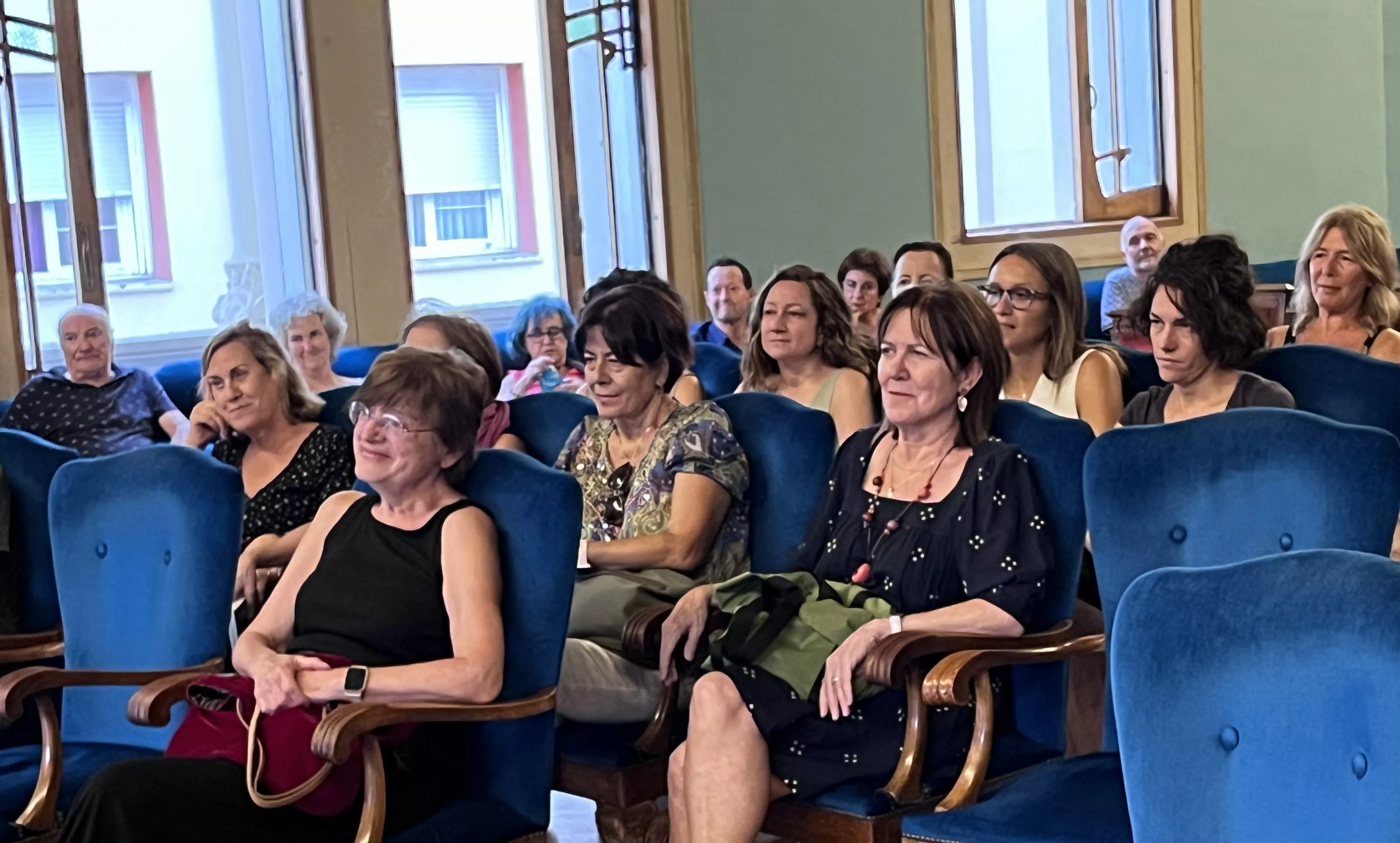 Marilar Aleixandre presenta en Huesca su libro Las malas mujeres. Foto Mercedes Manterola