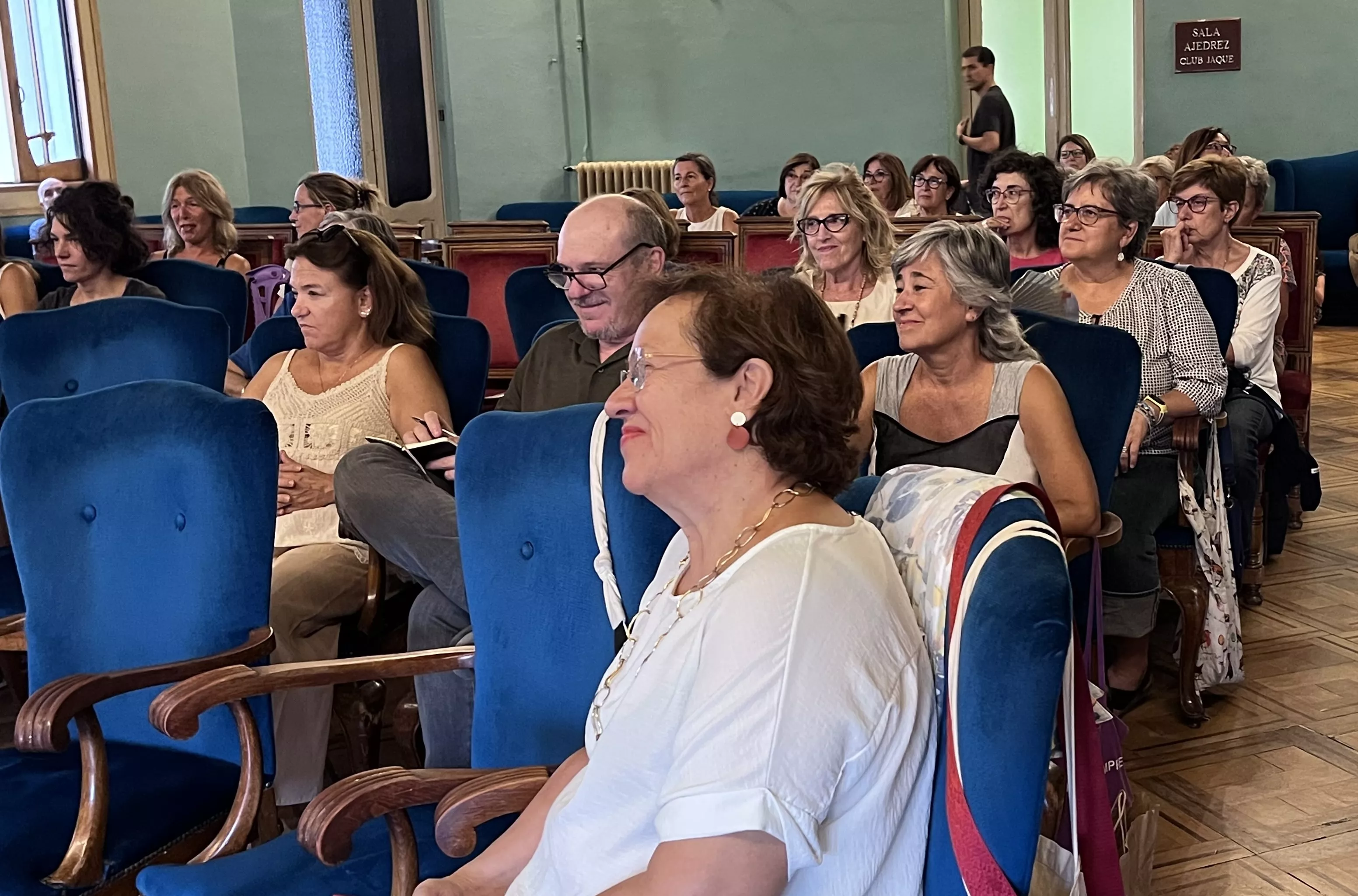 Marilar Aleixandre presenta en Huesca su libro Las malas mujeres. Foto Mercedes Manterola