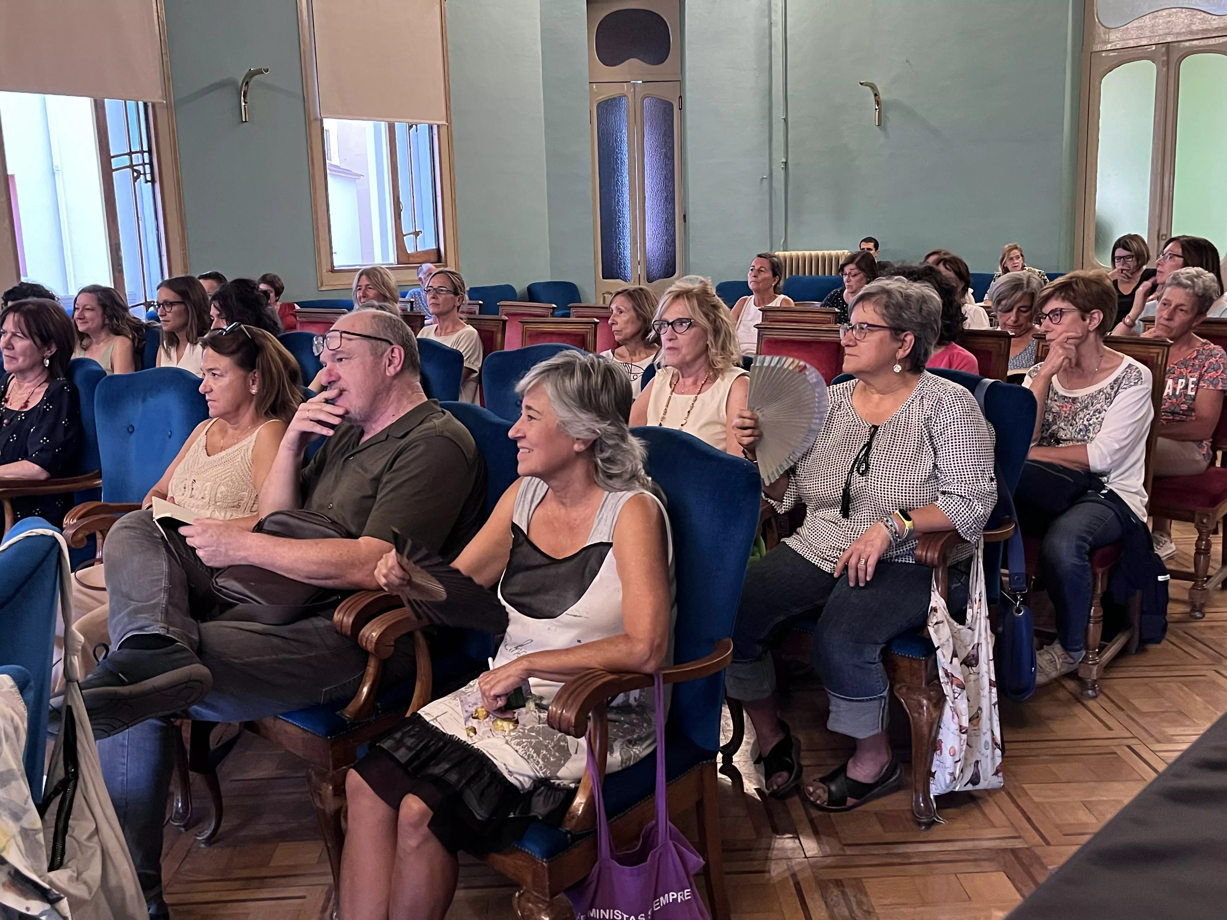 Marilar Aleixandre presenta en Huesca su libro Las malas mujeres. Foto Mercedes Manterola