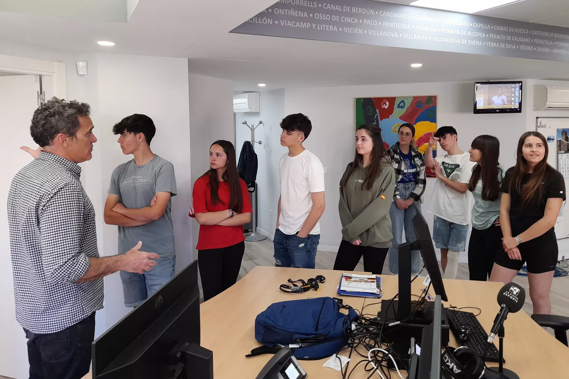 4º ESO San Viator Visita Aragón Radio.