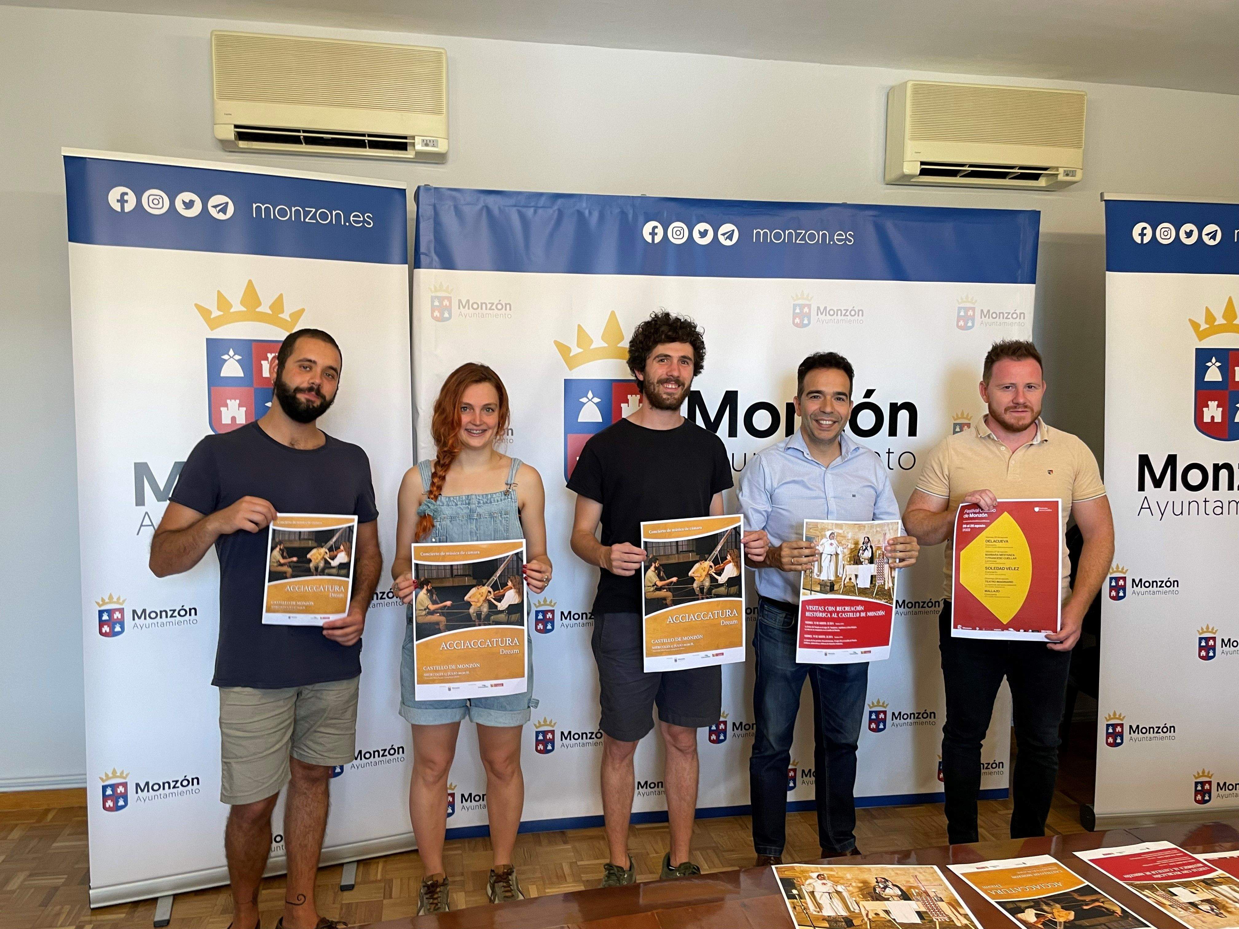 Presentación de las actividades veraniegas en el Castillo de Monzón.