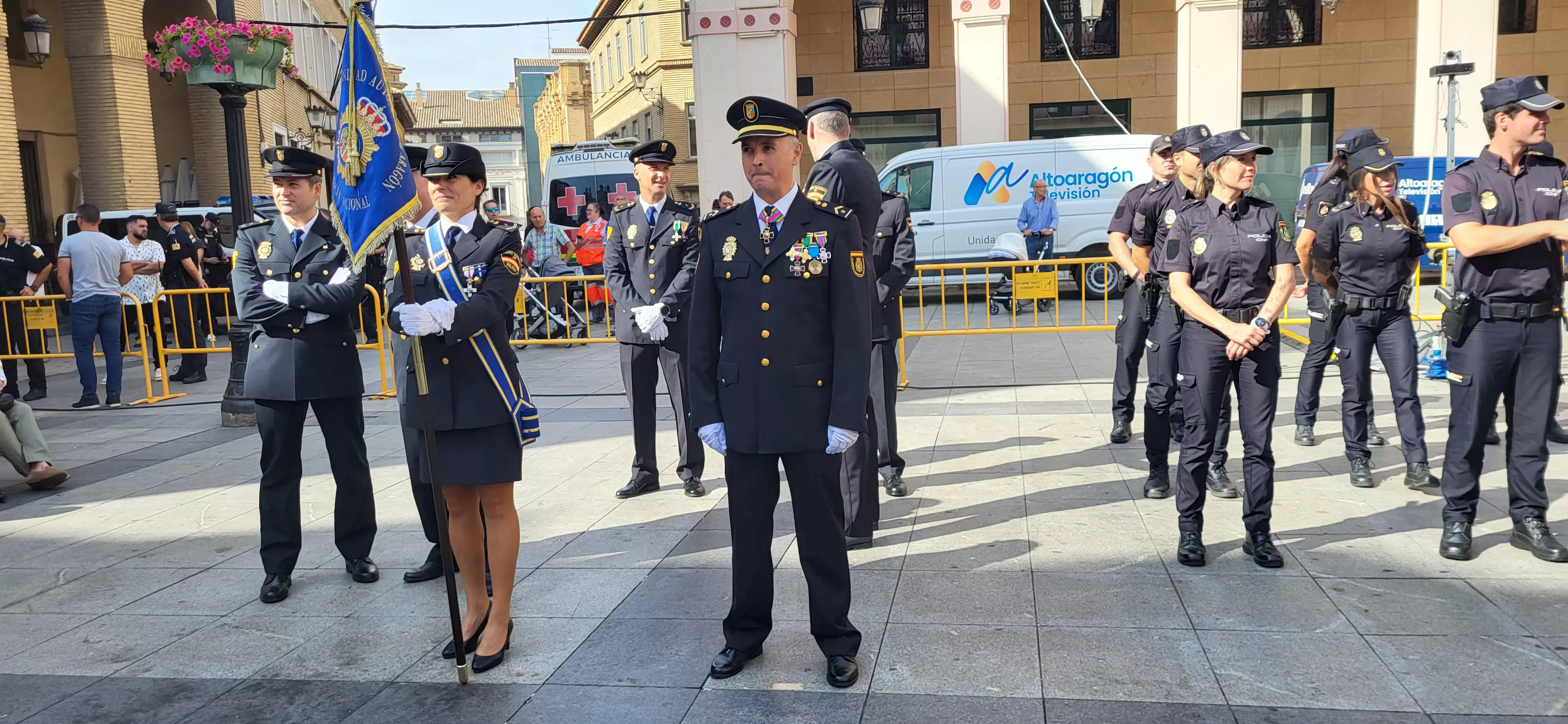 Festividad patronal de la Policía Nacional en Huesca. Foto: Mercedes Manterola