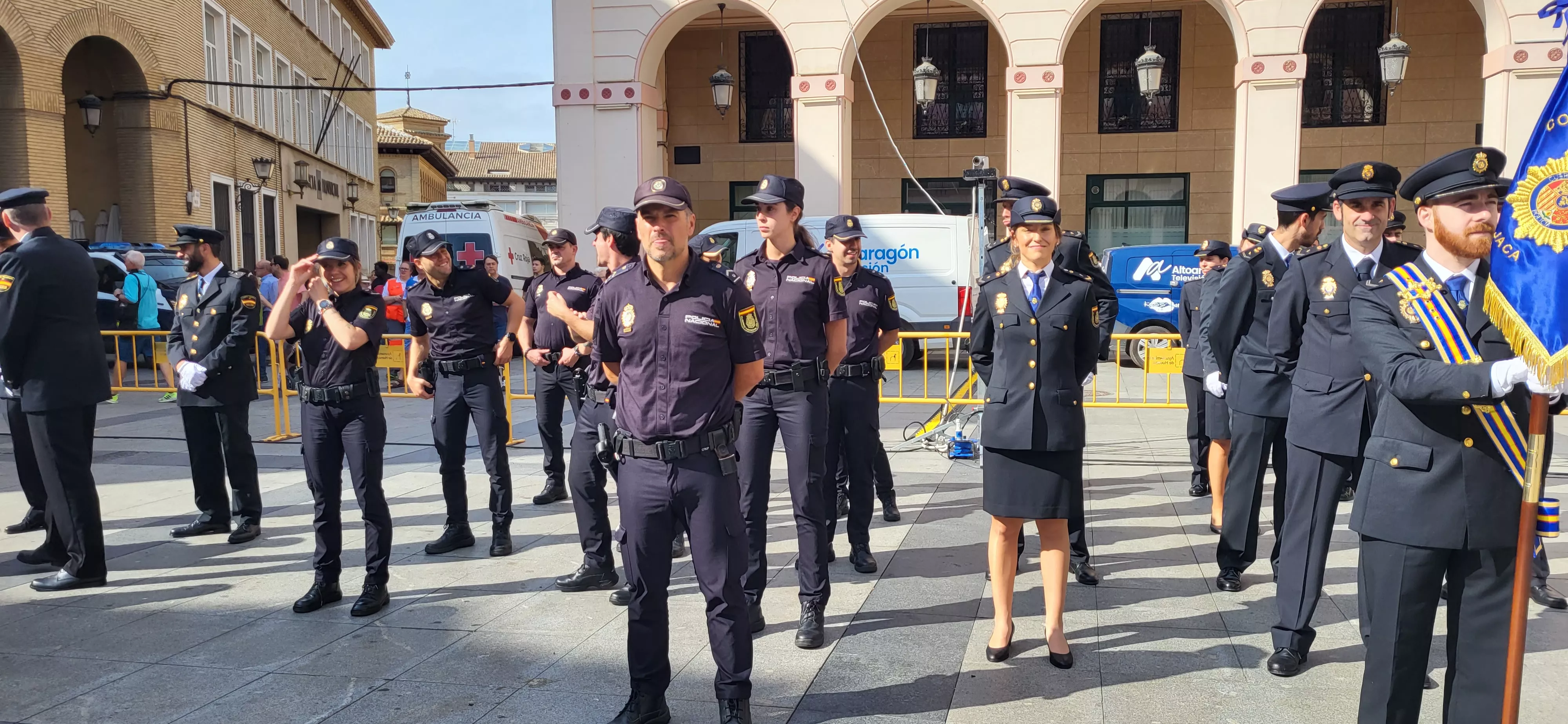 Festividad patronal de la Policía Nacional en Huesca. Foto: Mercedes Manterola