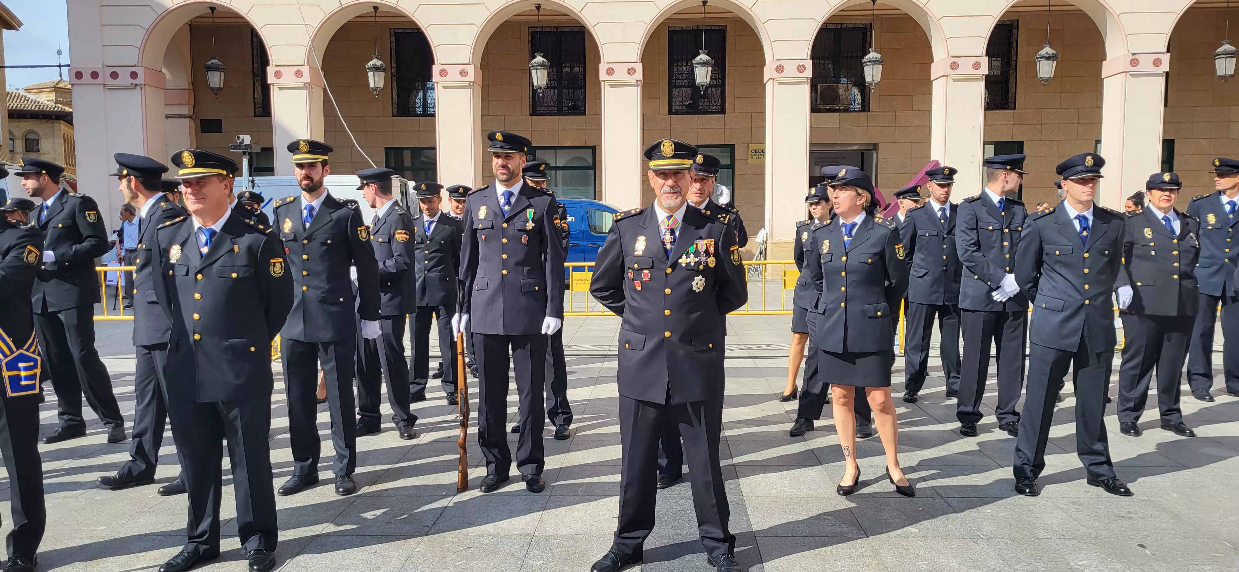 Festividad patronal de la Policía Nacional en Huesca. Foto: Mercedes Manterola