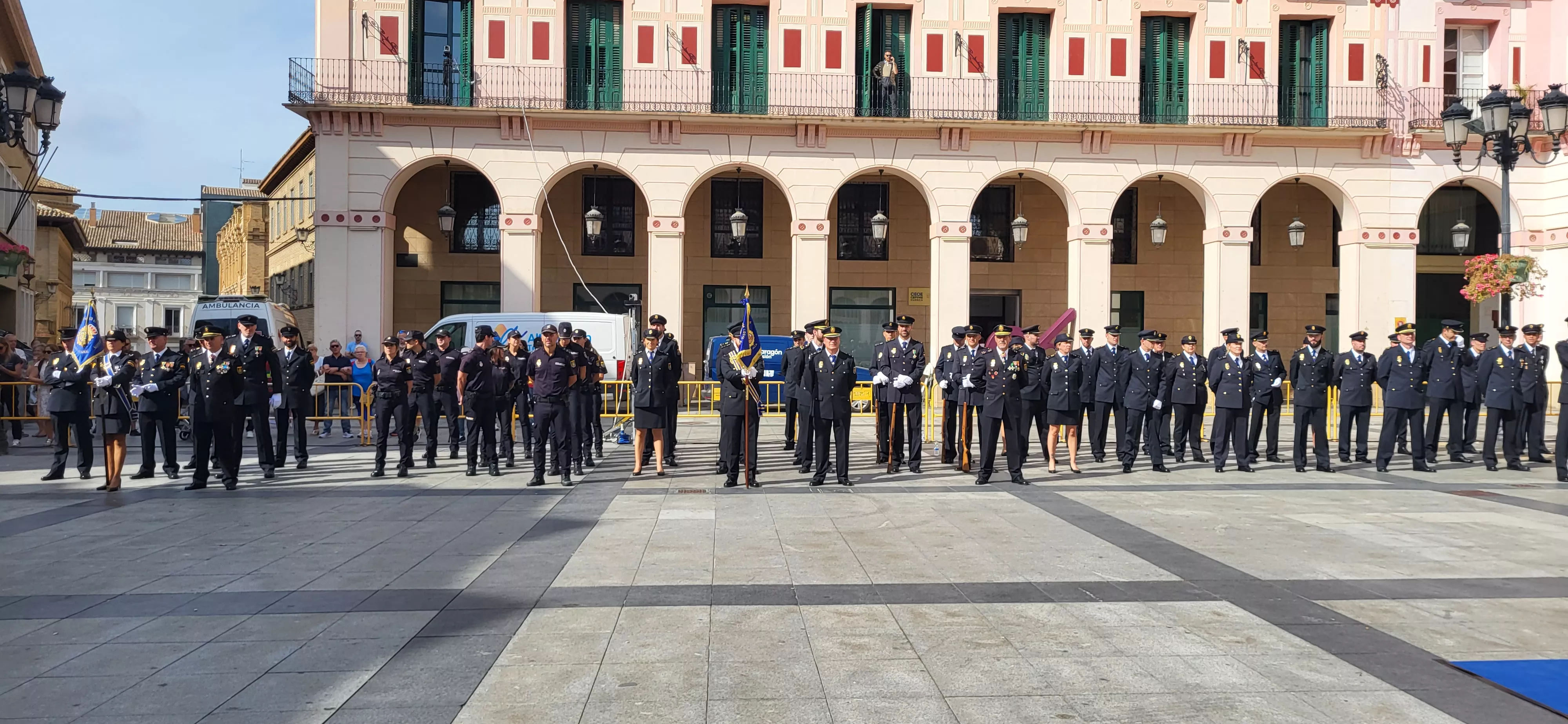 Festividad patronal de la Policía Nacional en Huesca. Foto: Mercedes Manterola